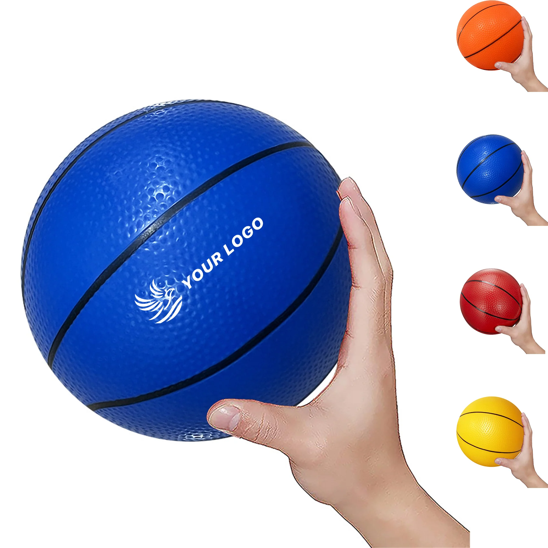 7" Rubber Youth Mini Basketball
