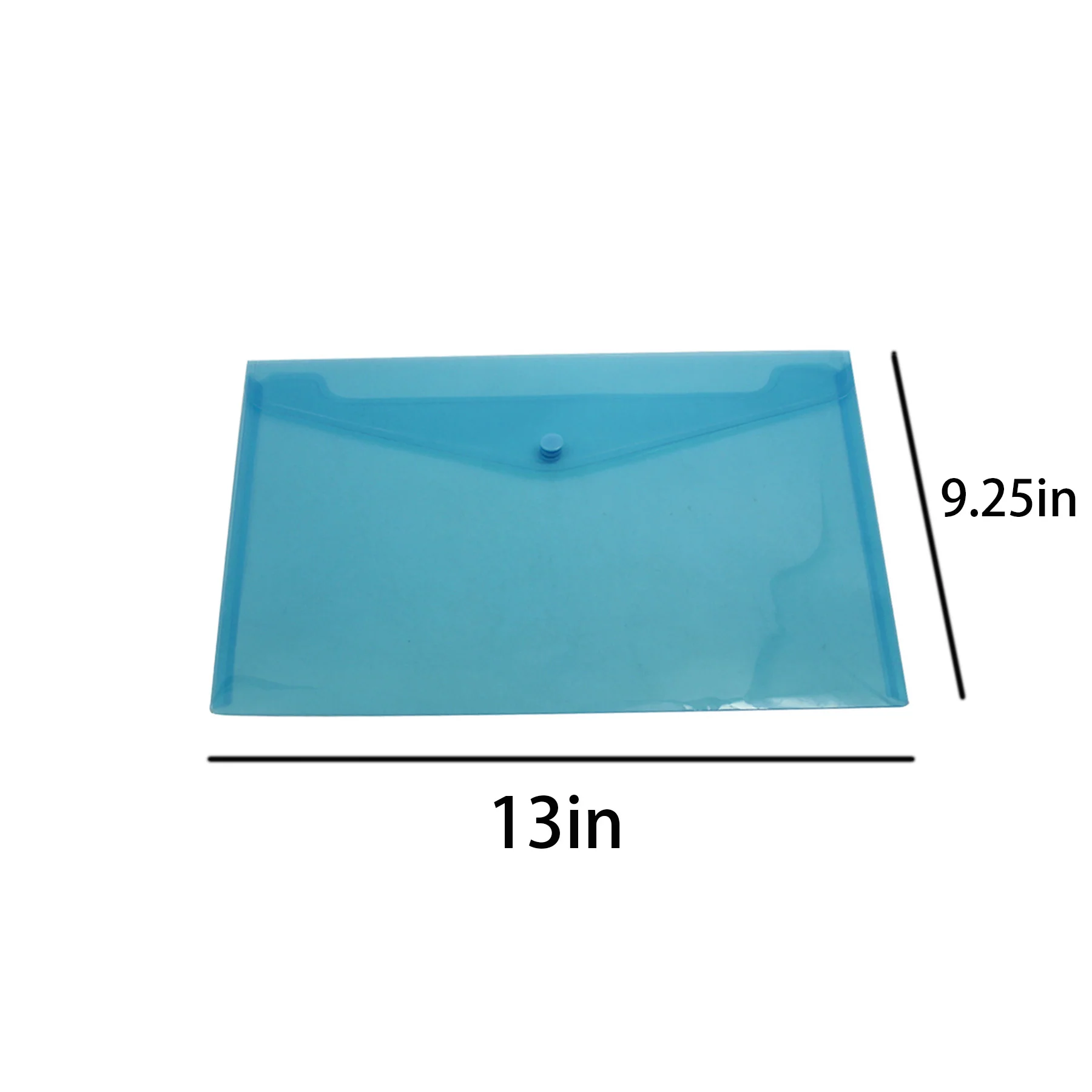 Colorful Clear A4 Plastic File Pouch