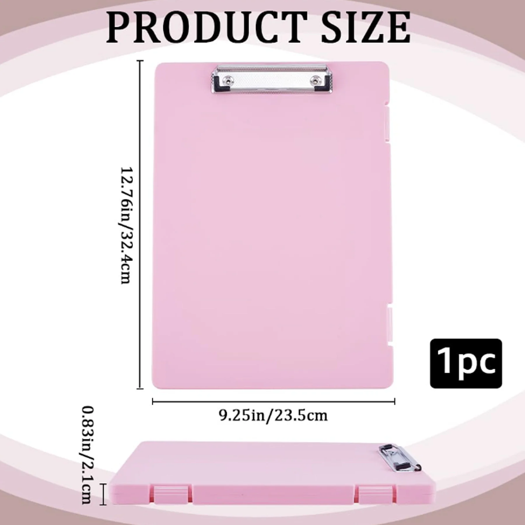 Folder-Style Writing Board With Storage Function