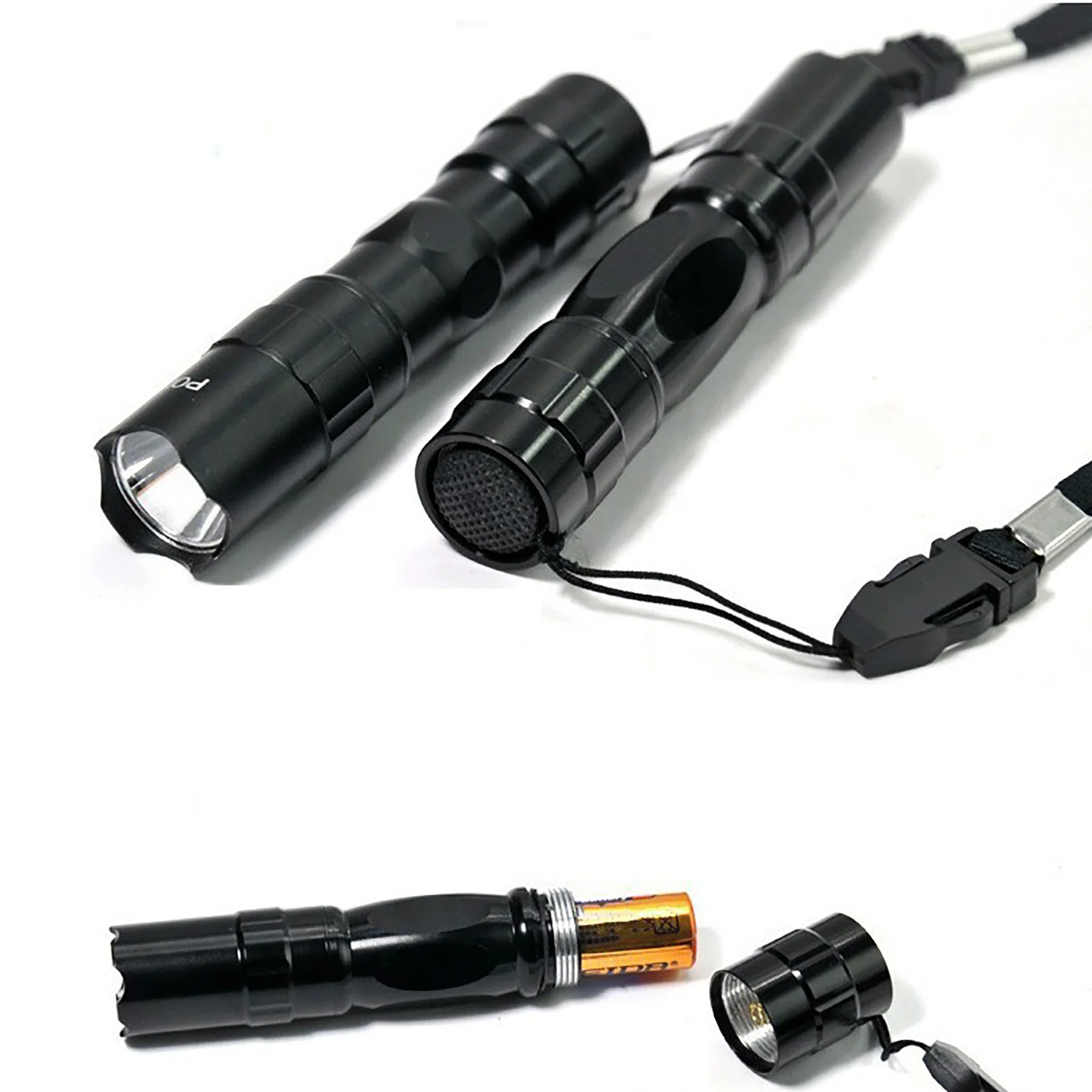 Waterproof Portable Light With Lanyard And Battery