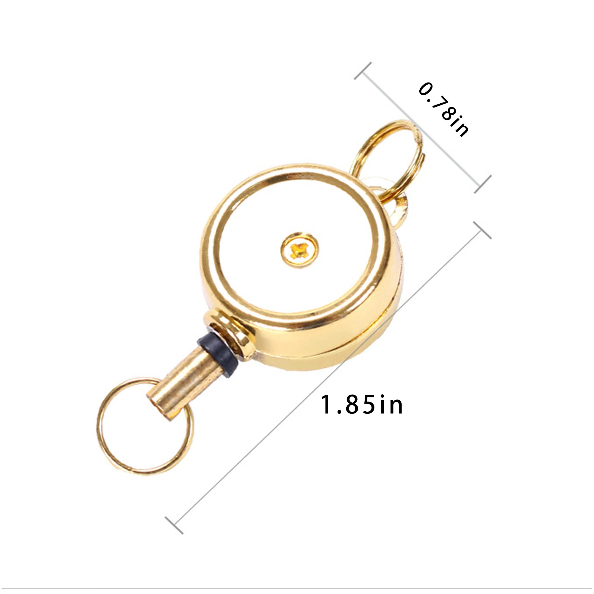 Zinc Alloy Carabiner Badge Reel