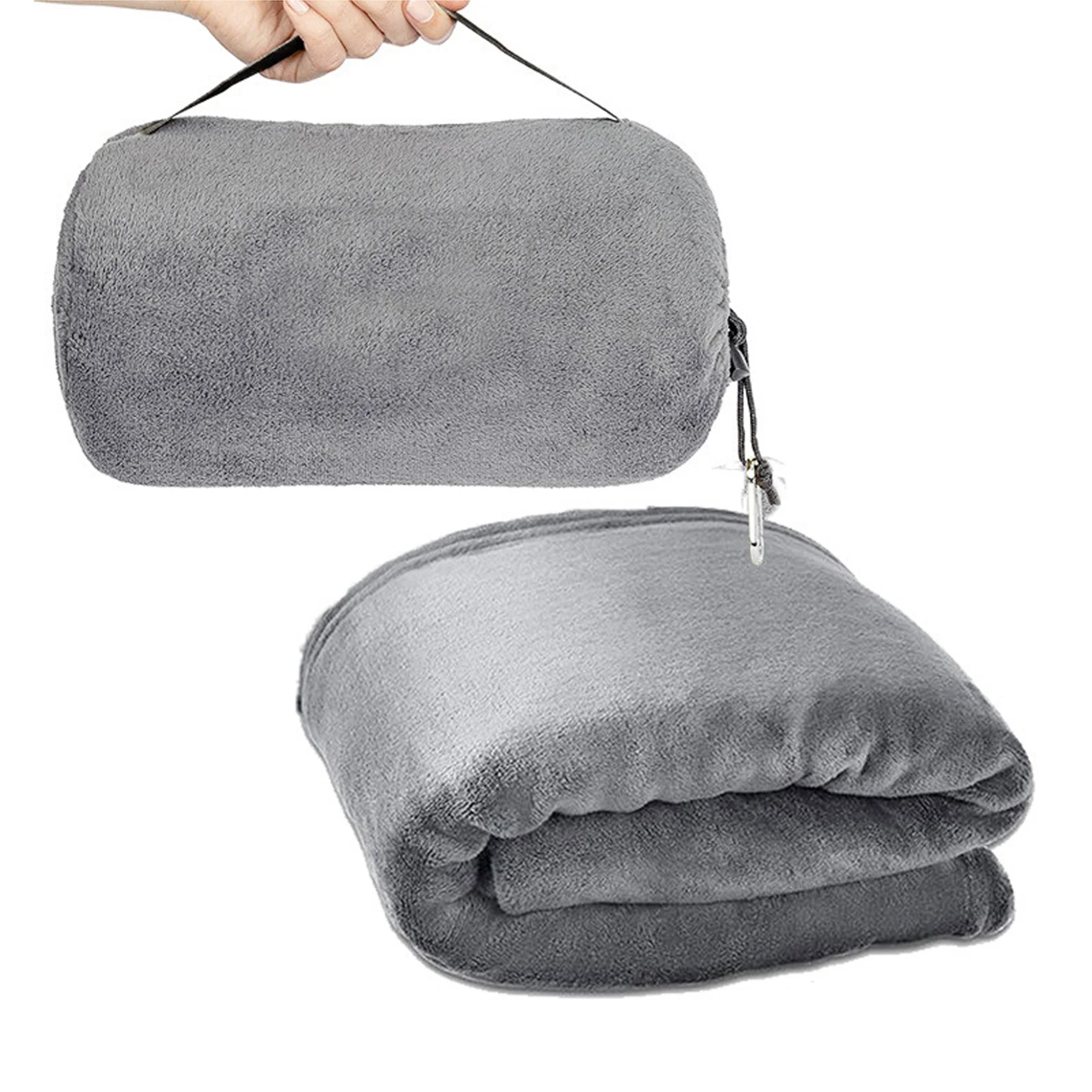 Portable Soft Travel Blanket Pillow