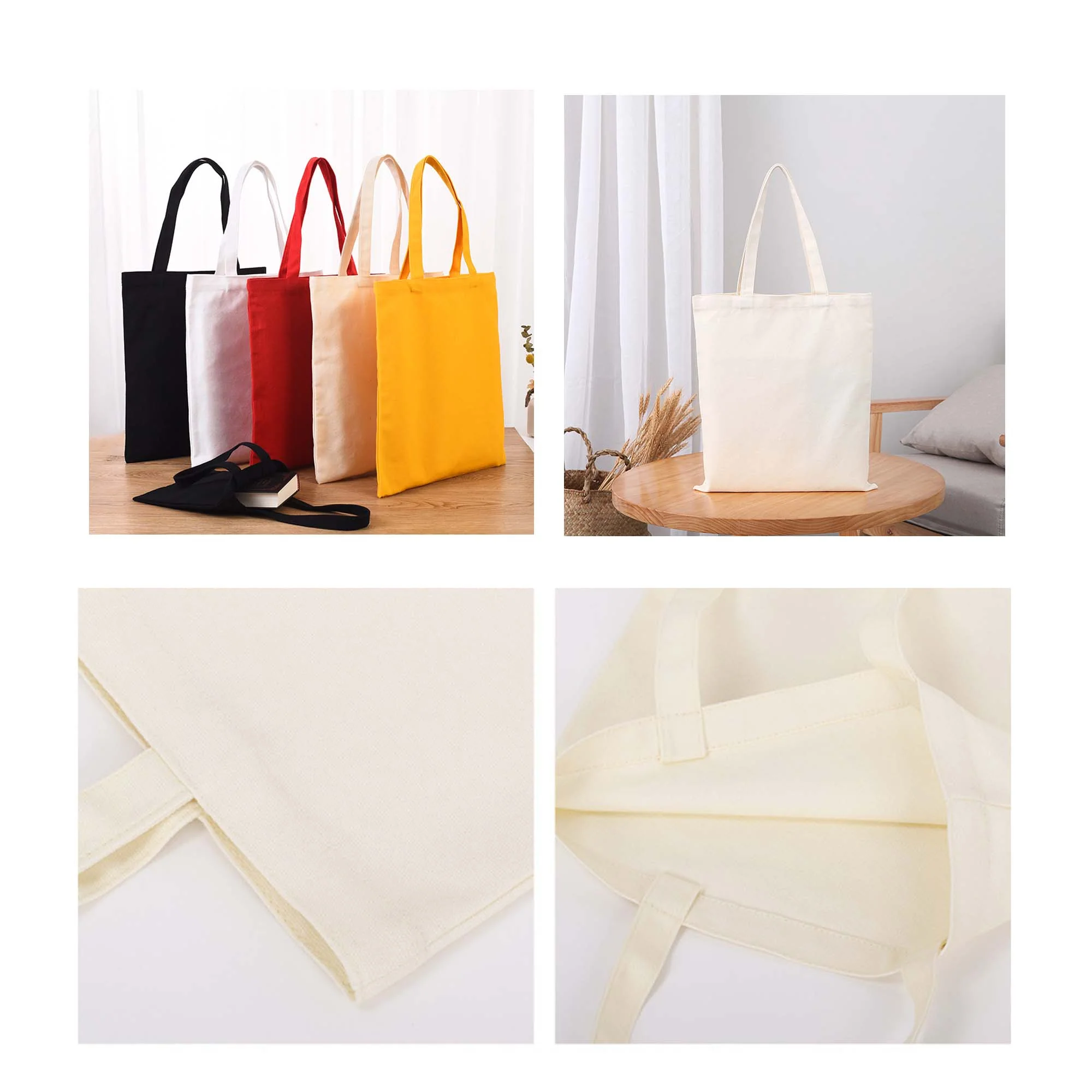 Multi-color Reusable Canvas Bag