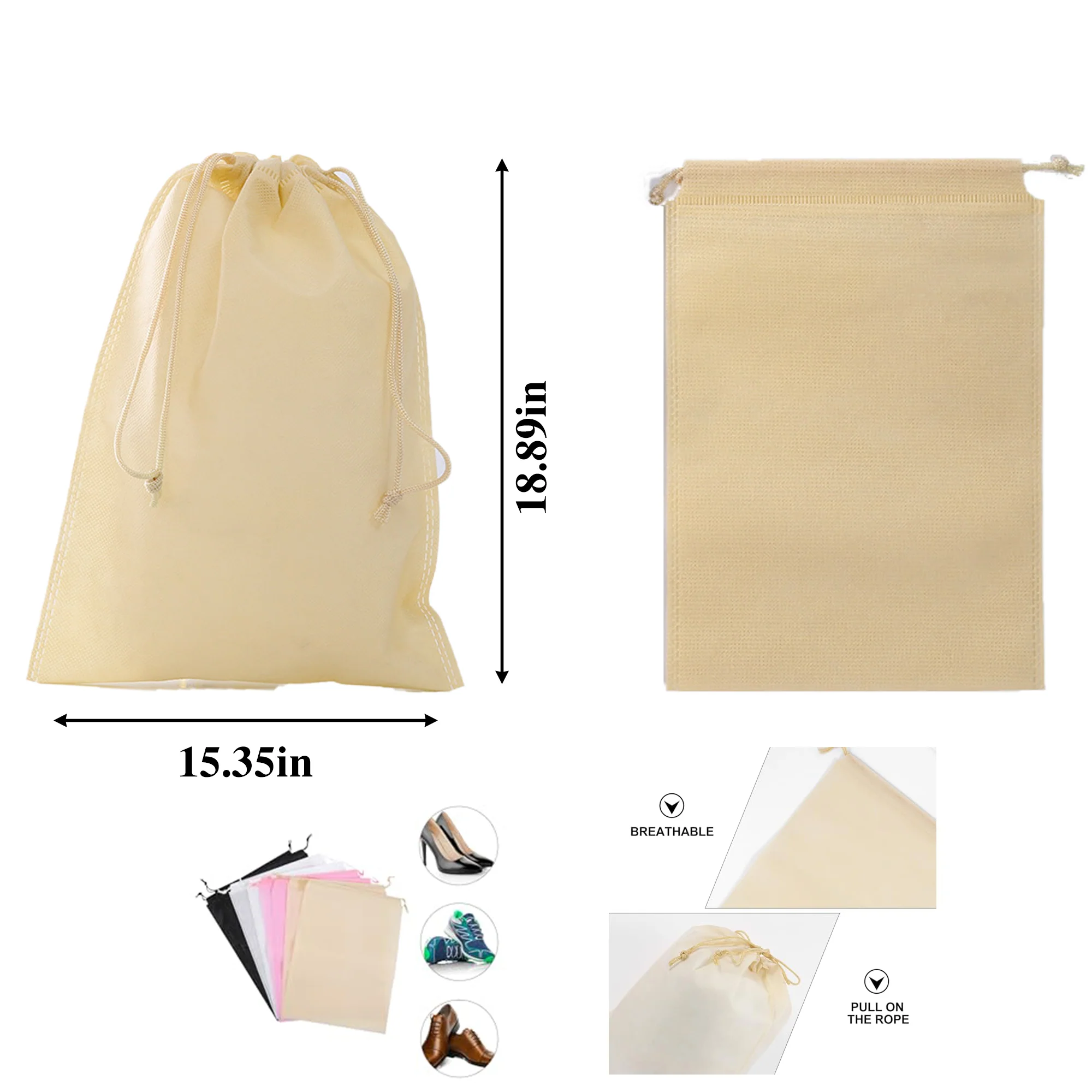 Non-Woven Dust-Proof Drawstring Bag