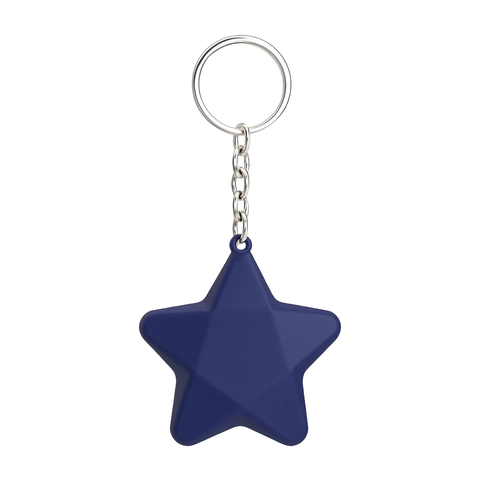 2" Mini Smile Face Star Stress Reliever Keychain