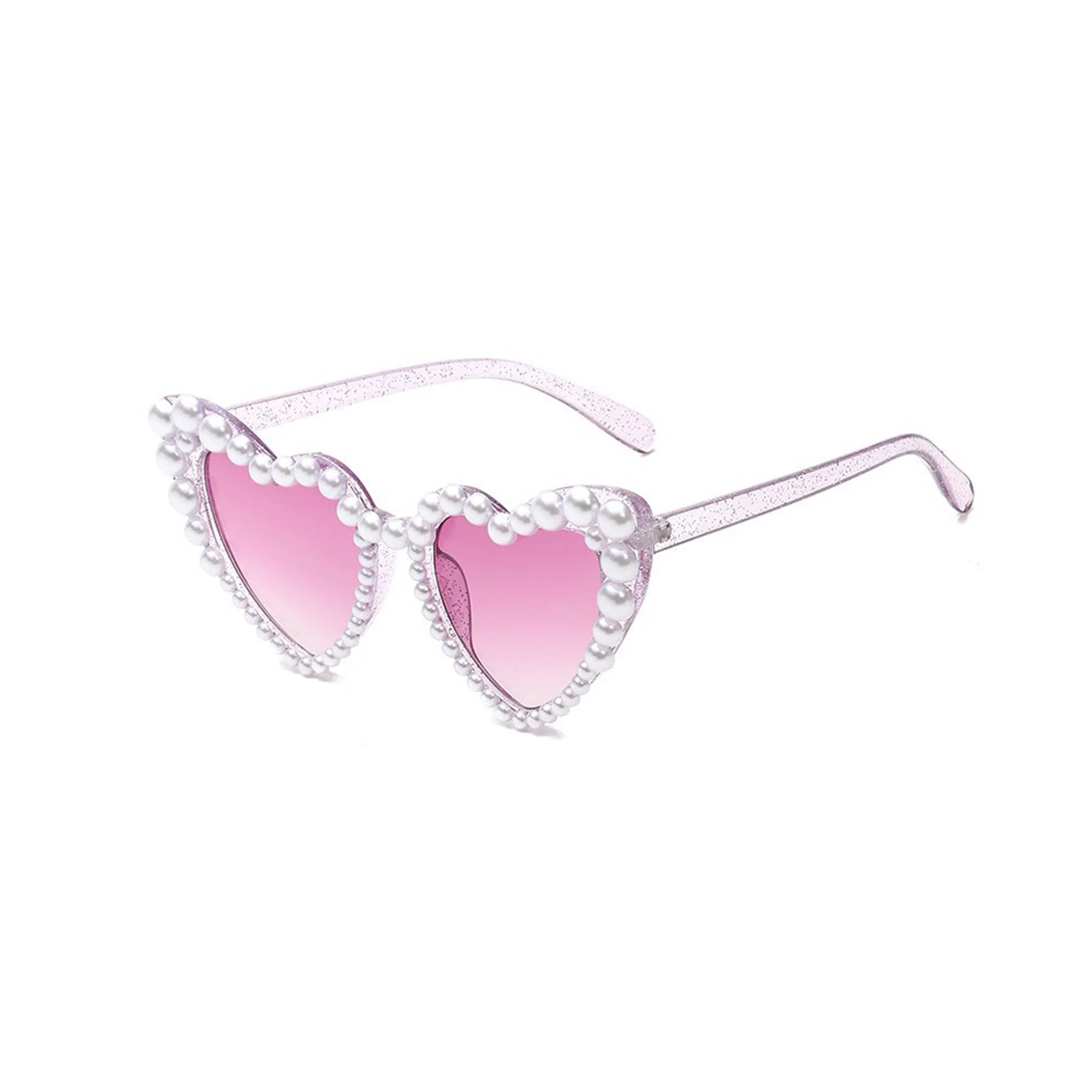 Love Sunglasses with Borderless Design and Pearl Inlays