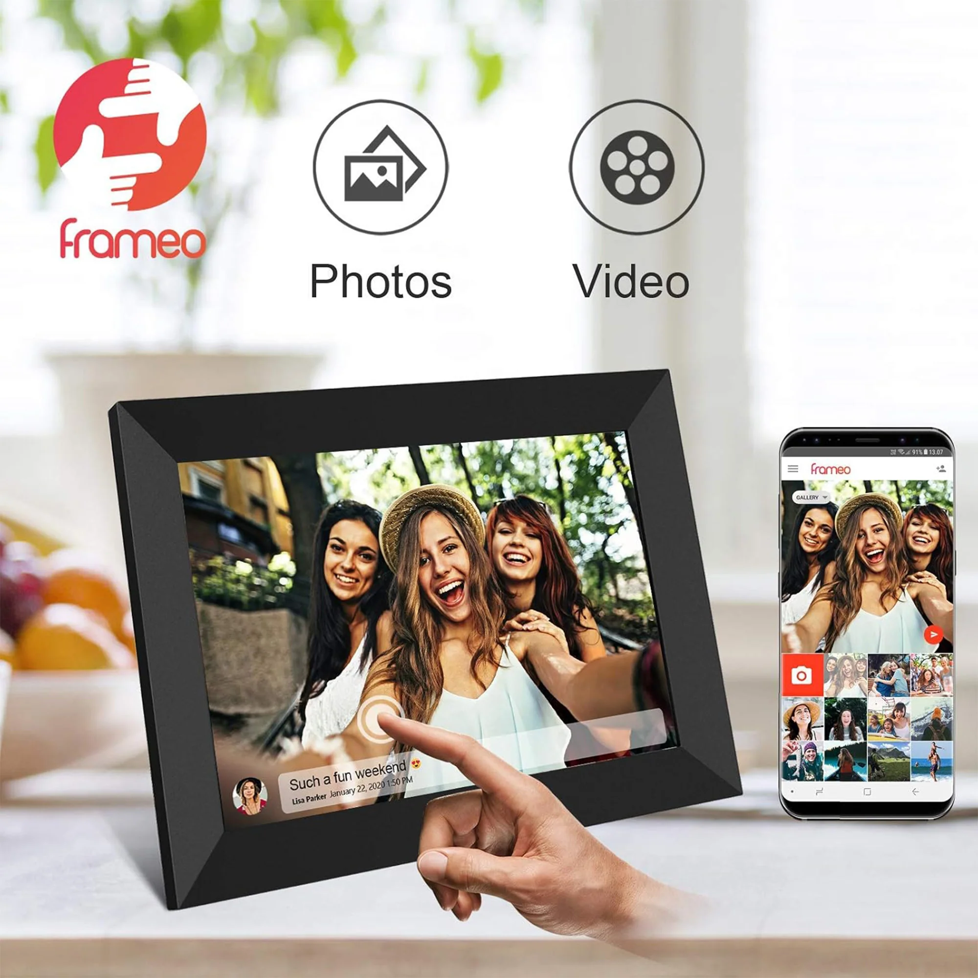 10.1-inch HD Touch Screen WiFi Digital Photo Frame
