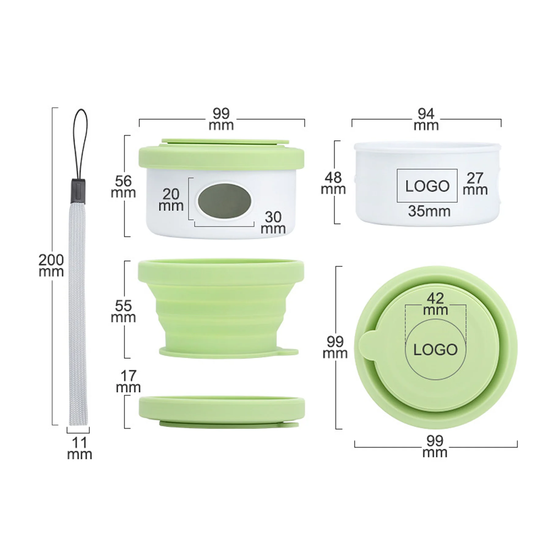 Storage Bin and Collapsible Bowl with Dog Waste Holder