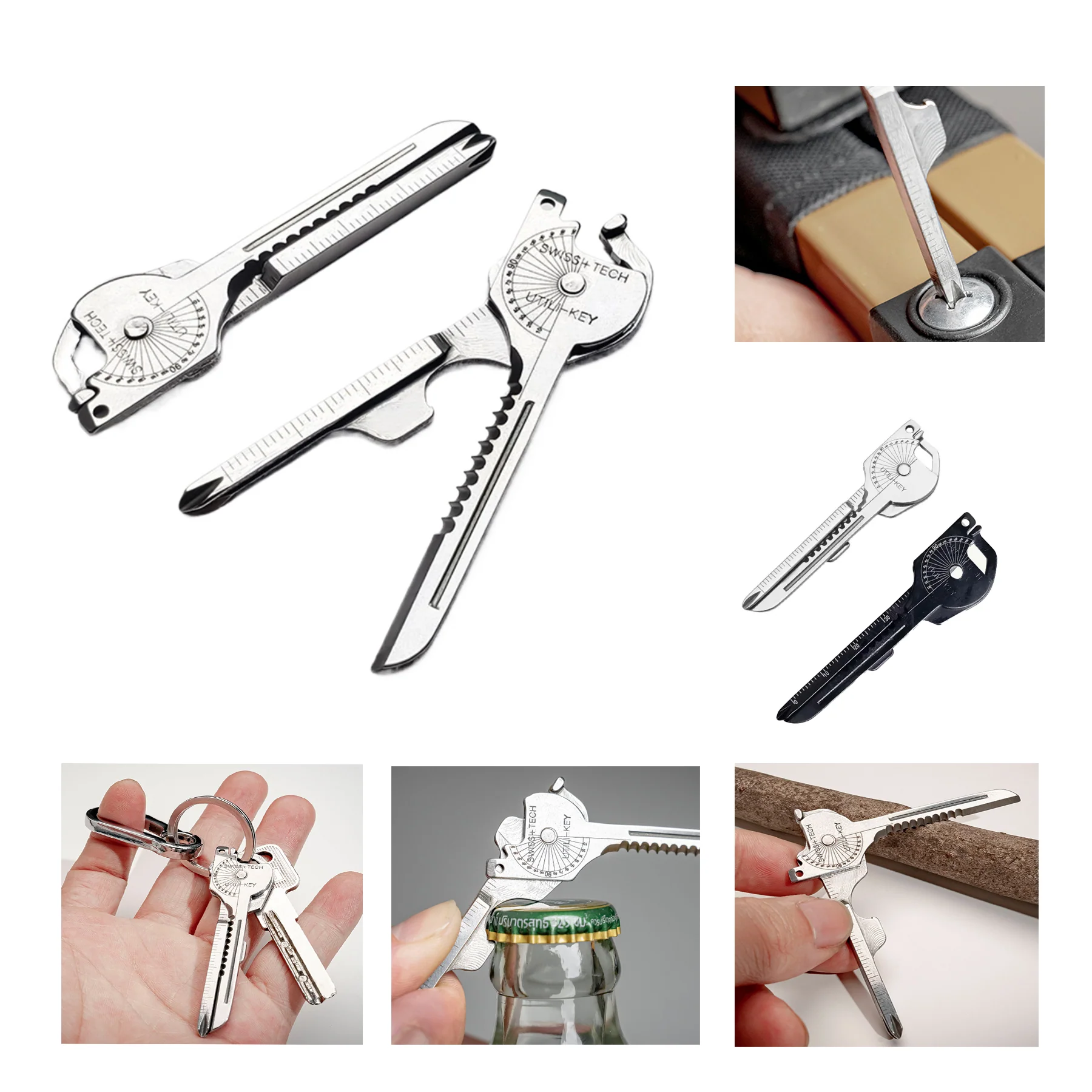 Multifunction Bottle Opener Screwdriver Keychain