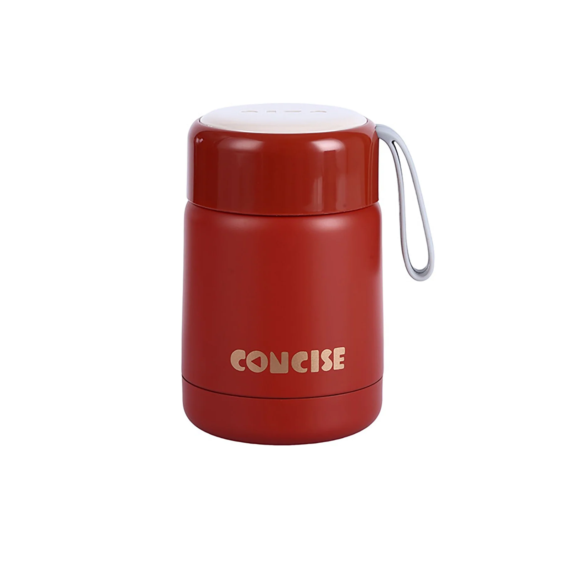 12 Oz Stainless Steel Breakfast Insulation Cup With Lanyard