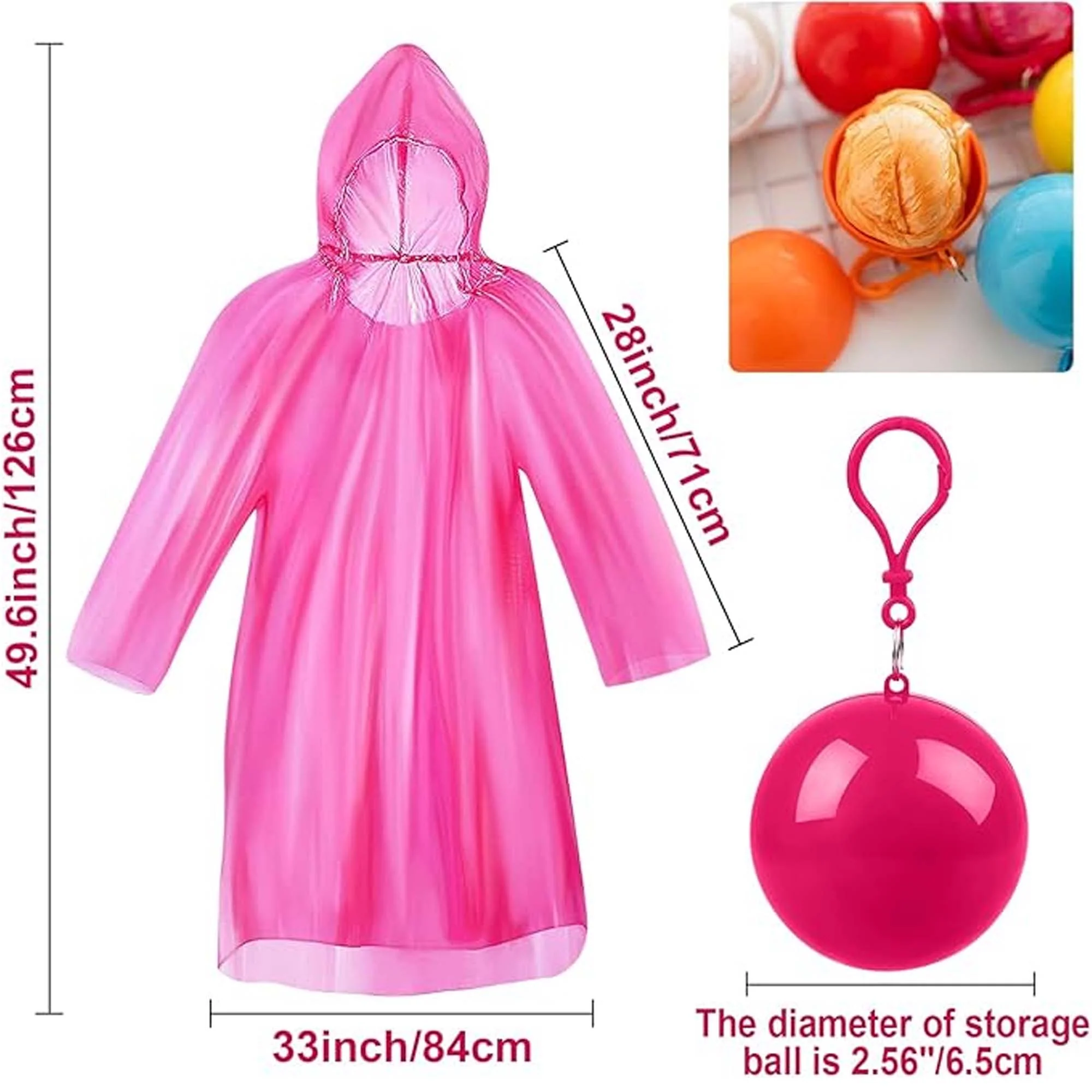 Portable Disposable Emergency Raincoats