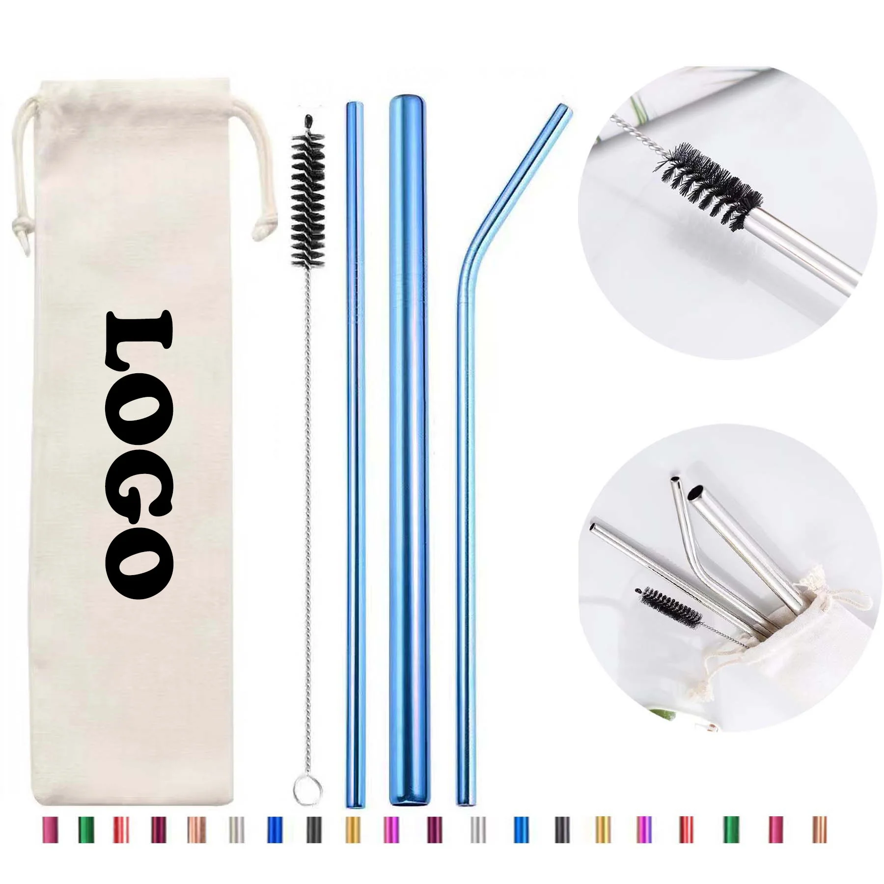 Stainless Steel Straw Set