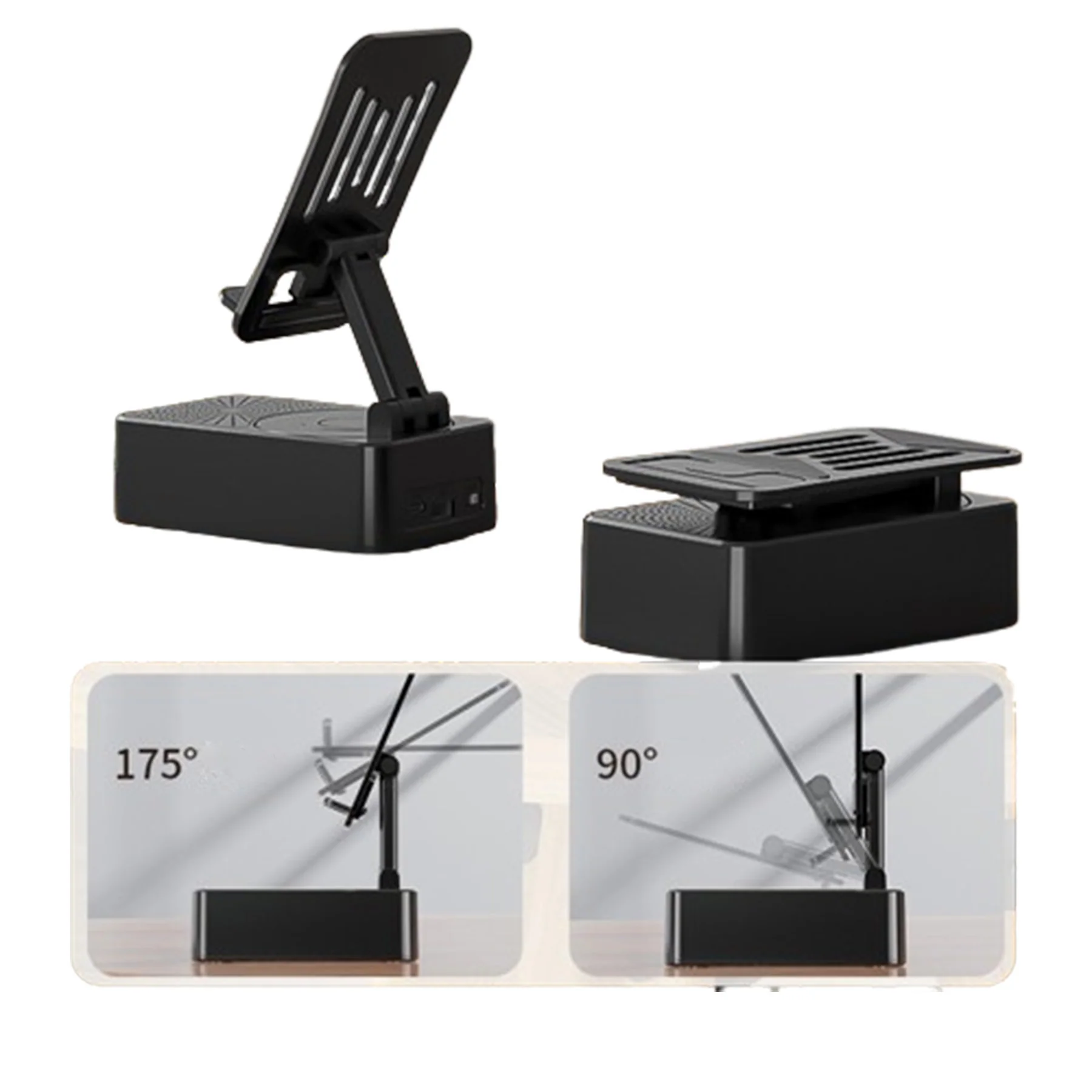 Desktop Bluetooth Speaker W/ Phone Holder & Power Bank