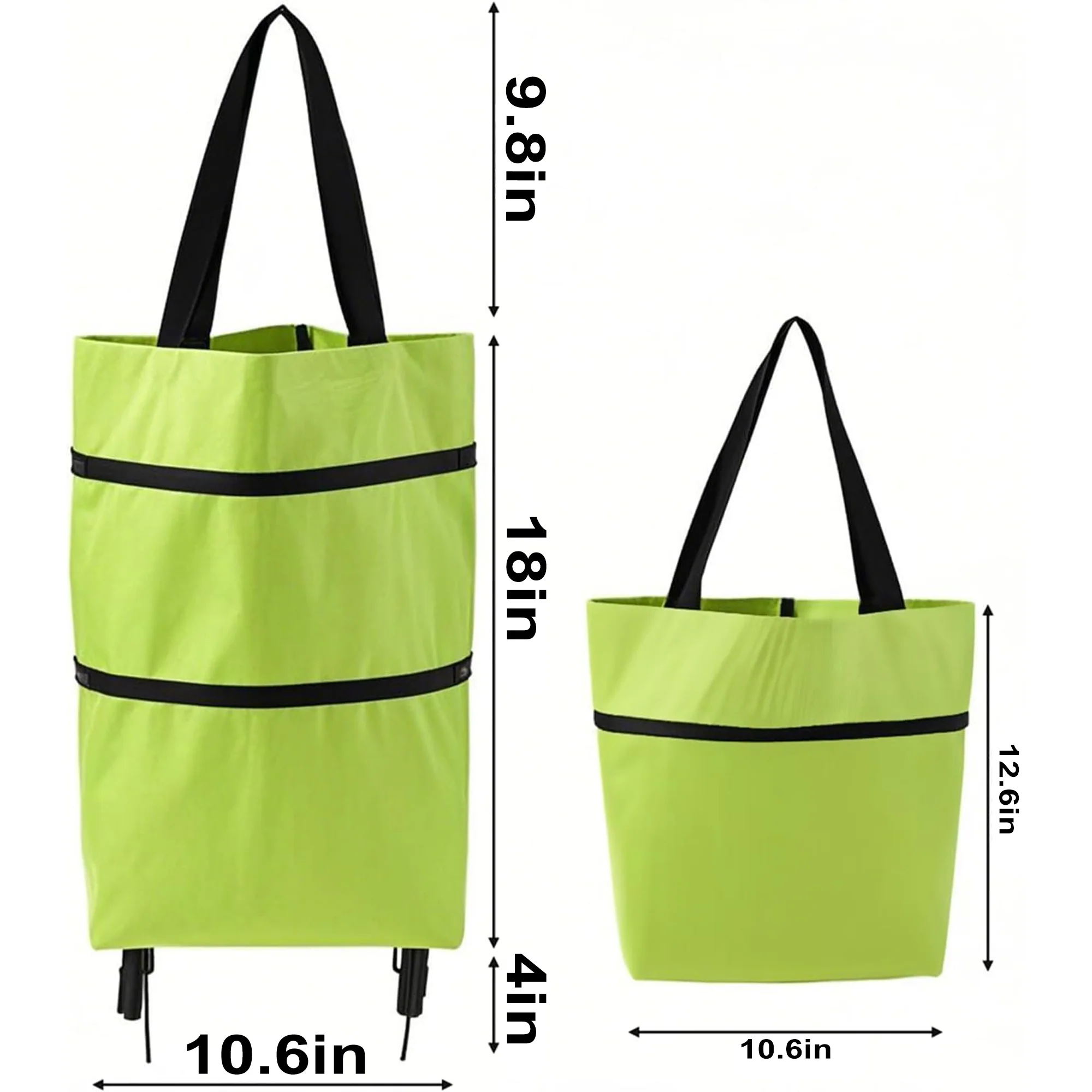 2-in-1 Foldable Shopping Cart