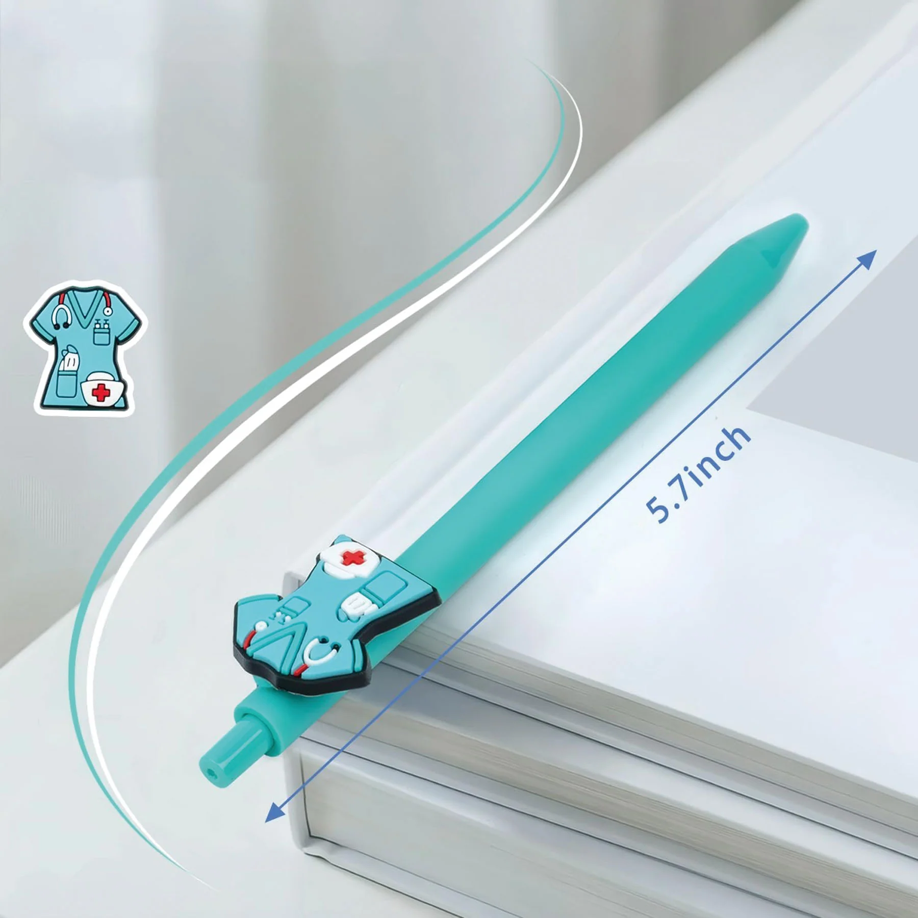 Cute Nurse Theme Retractable Fine Point Pen