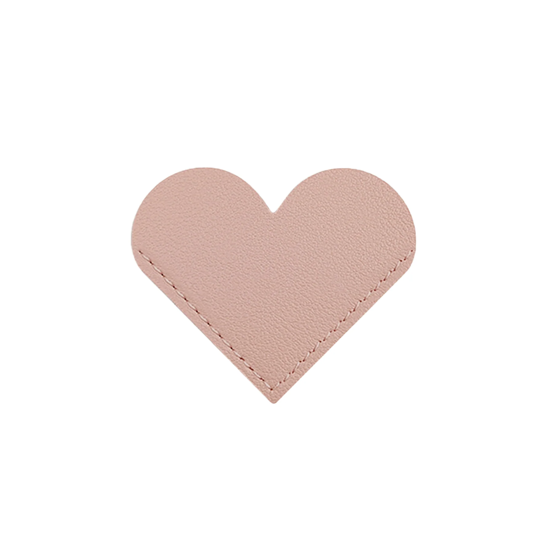 Cute Leather Heart Corner Bookmark