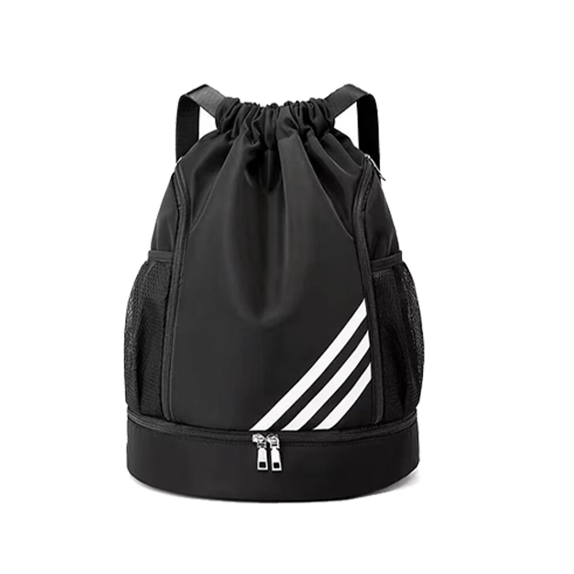 Drawstring Basketball Bag Backpack With Shoes Compartment