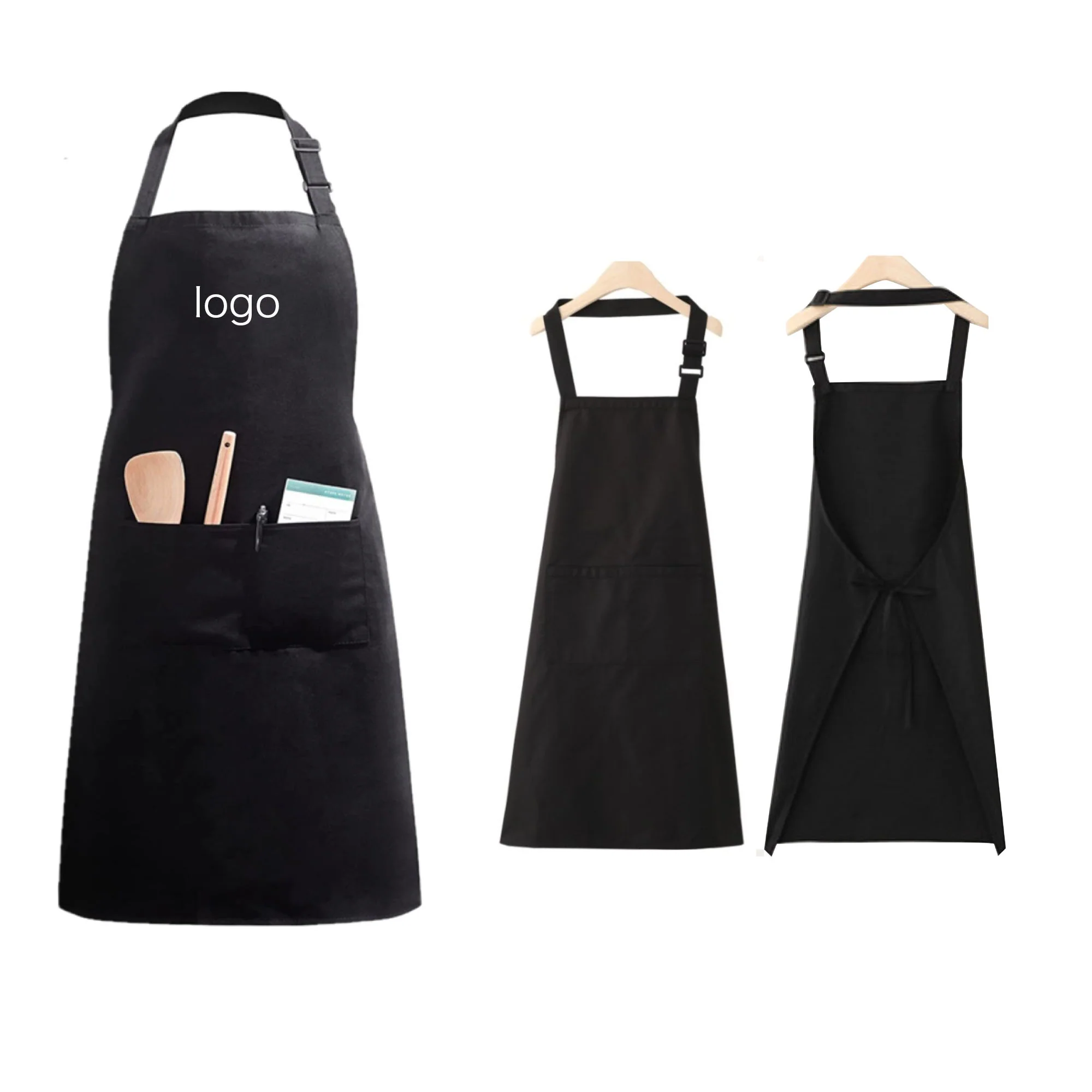 Polyester-Cotton Kitchen Apron With Pockets