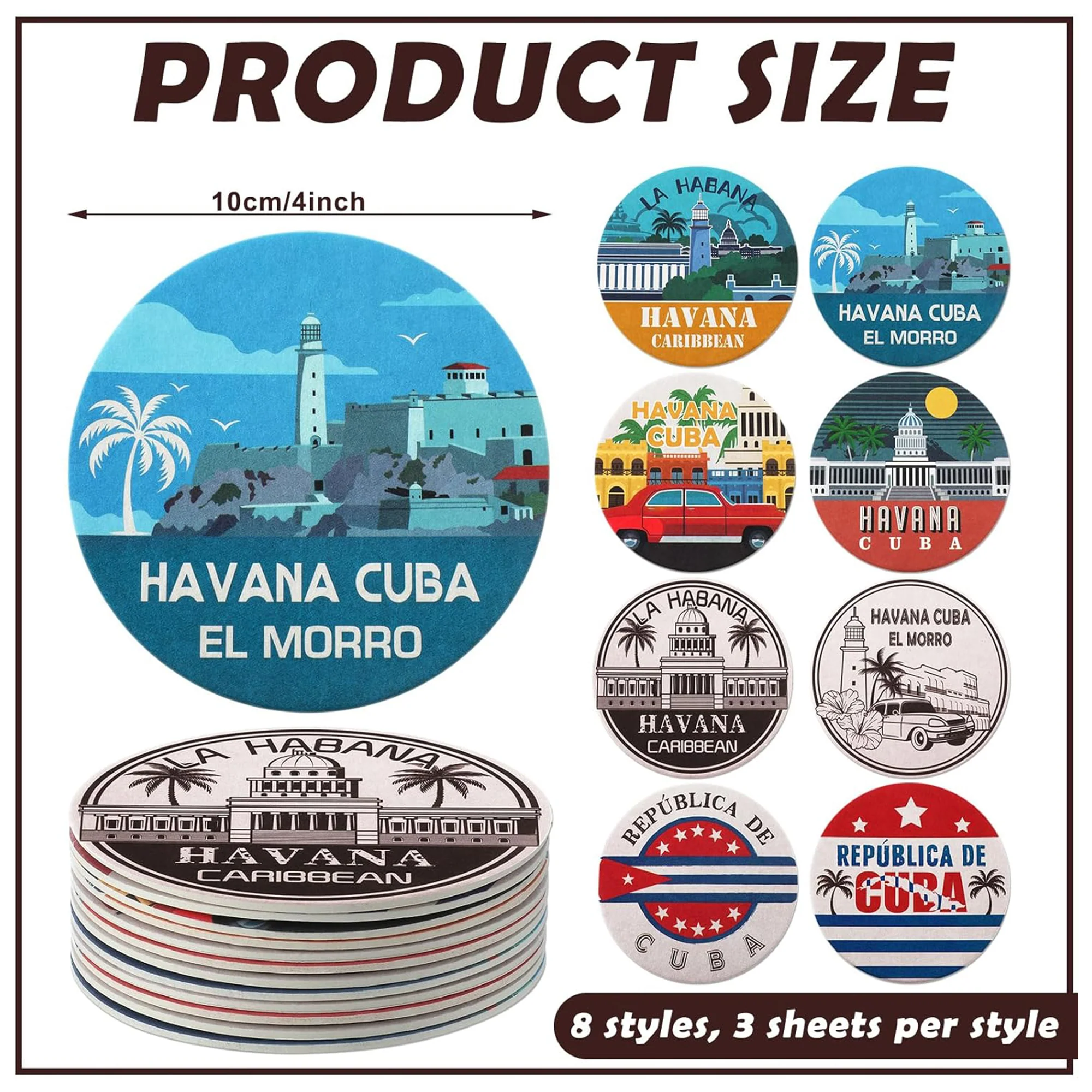 4" Disposable Paper Full Color Custom Coaster