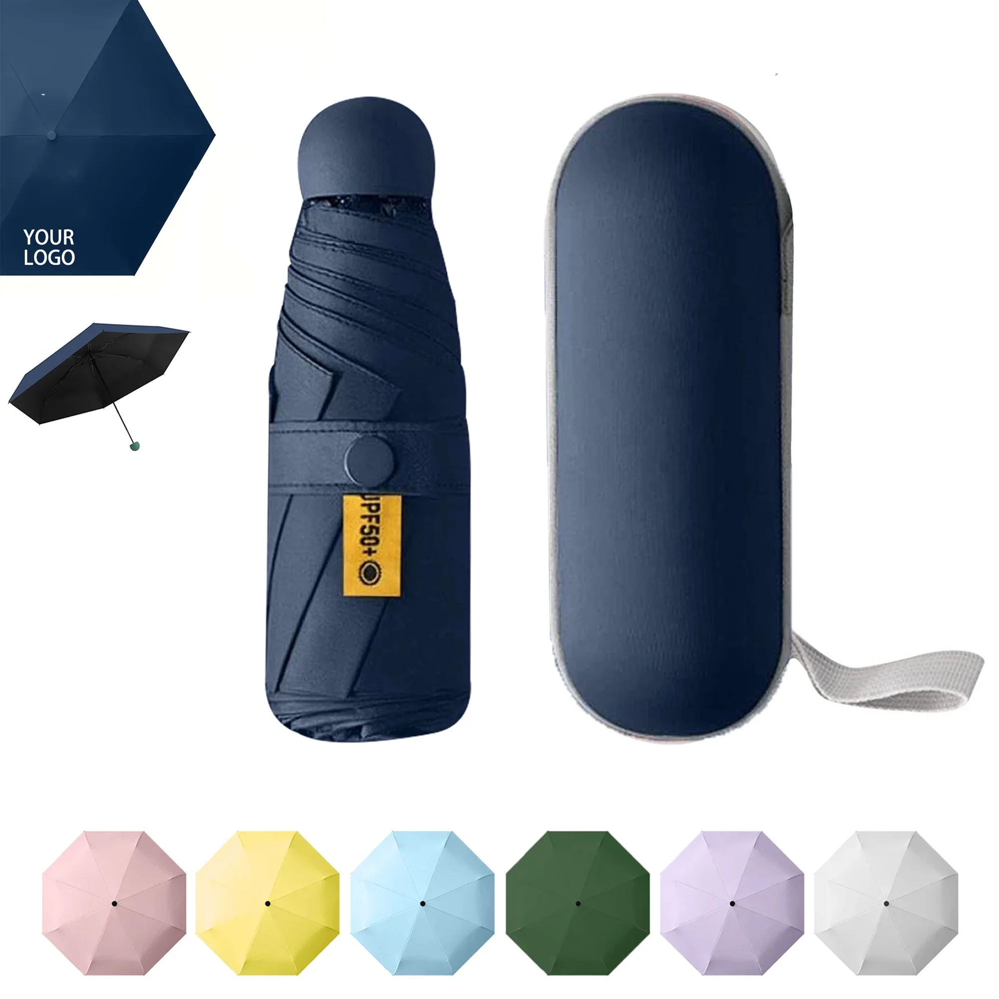 Mini Windproof Folding Travel Umbrella