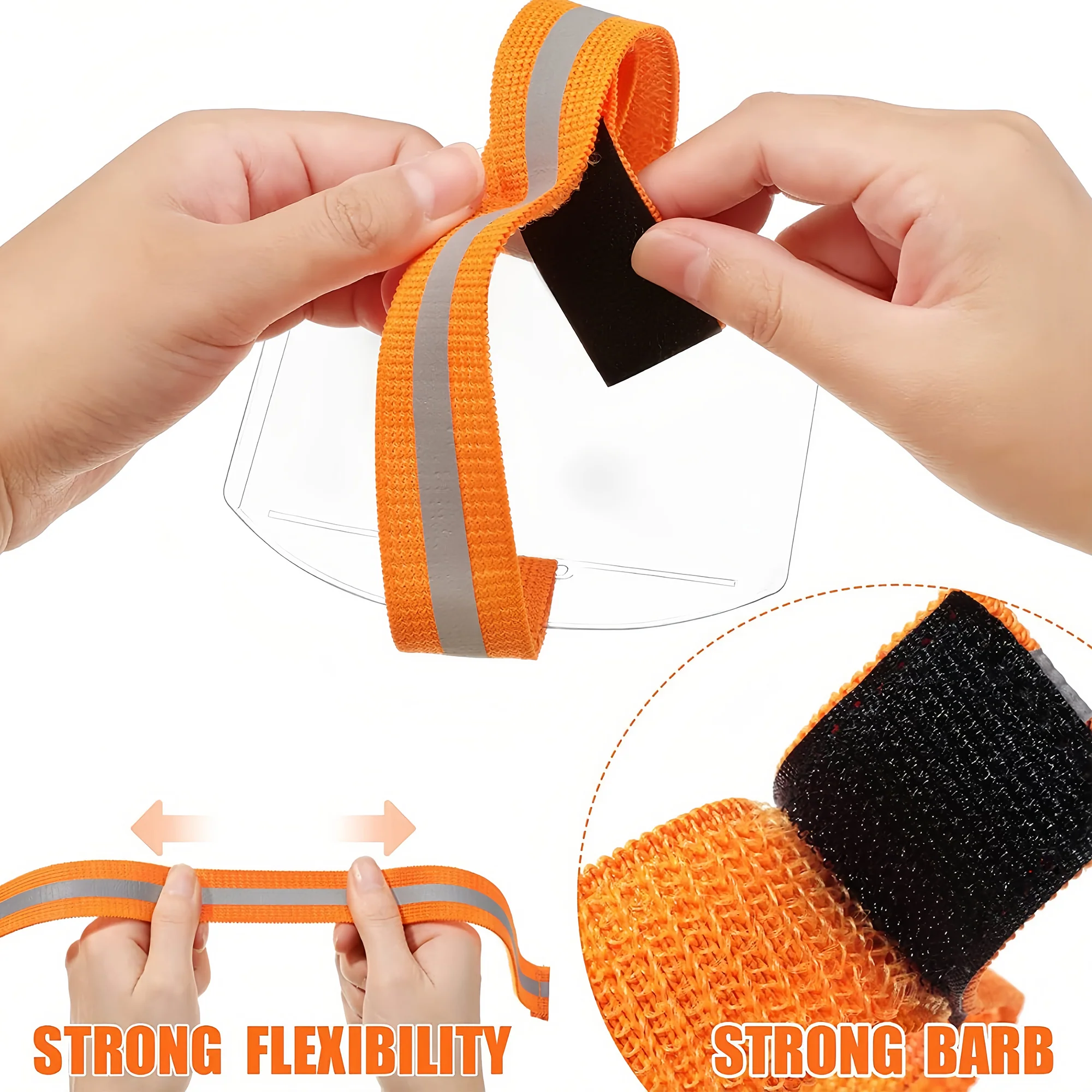 Reflective Armband Card Holder with Adjustable Elastic Strap