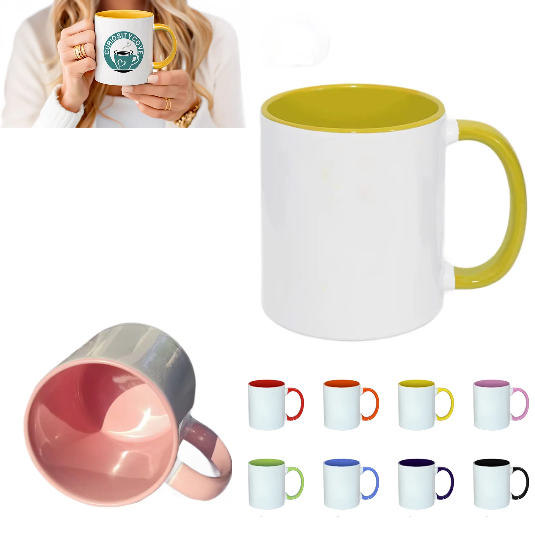 Inner Color Mug With Custom Logo