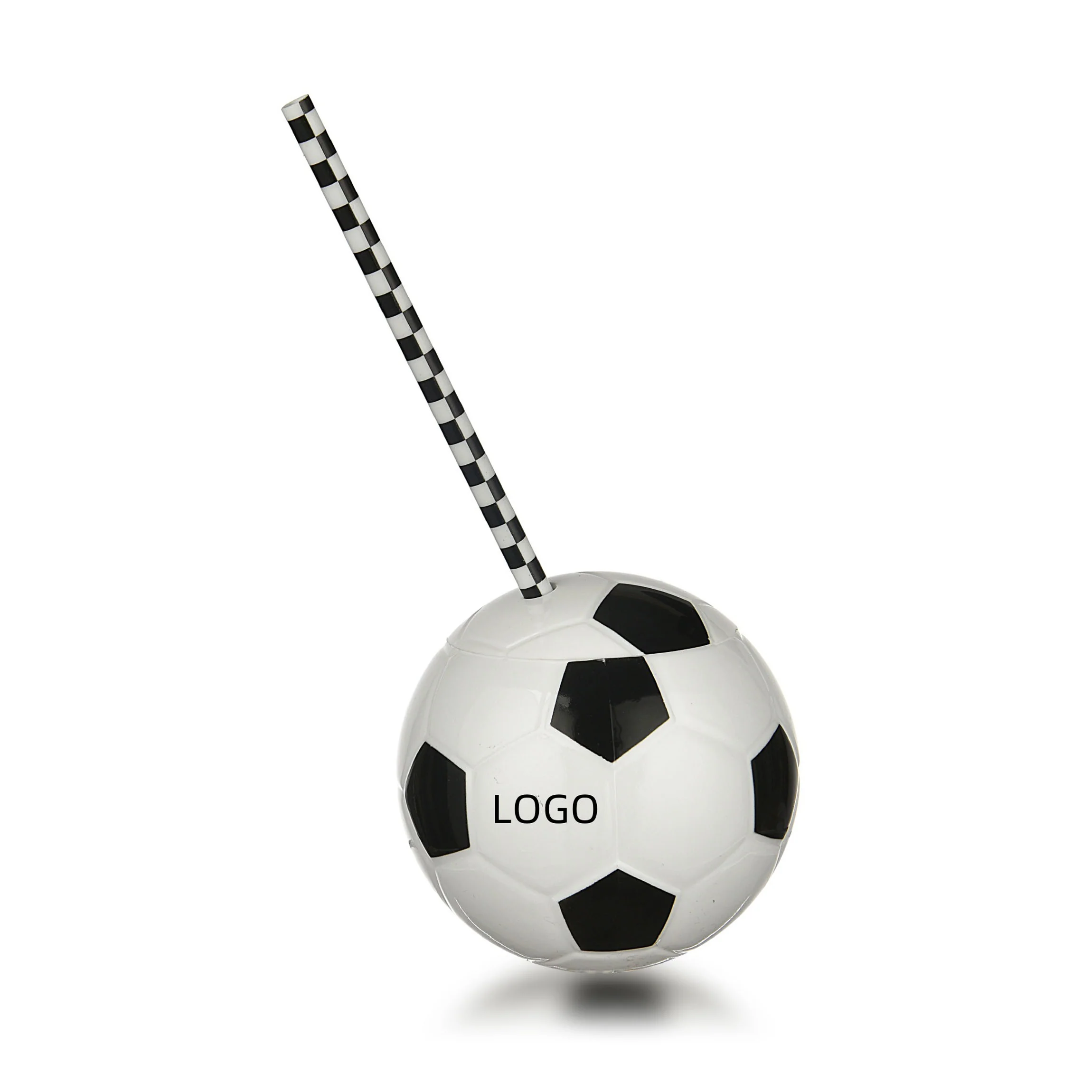 15oz Soccer Cups with Straws And Lids