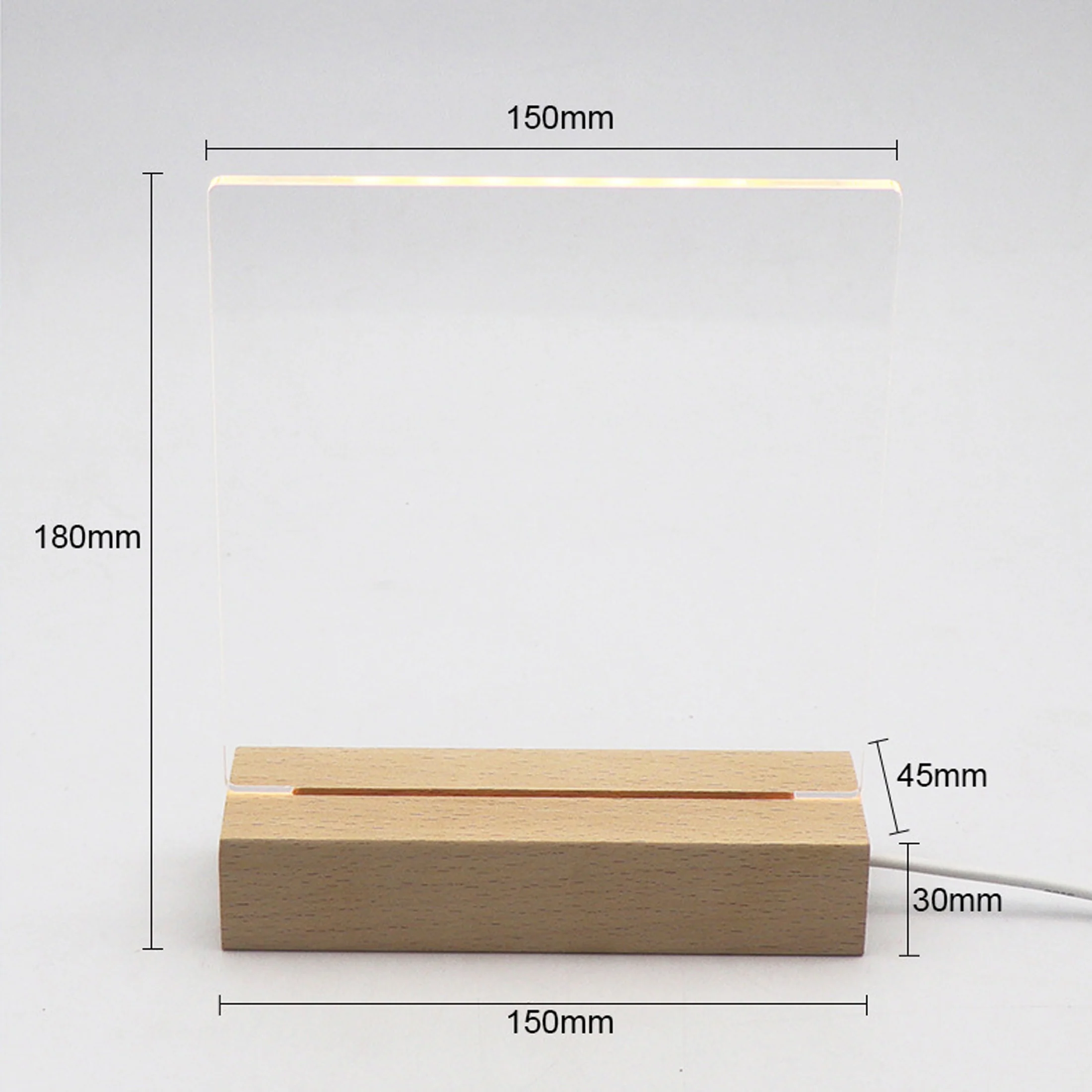 Acrylic Dry Erase Board With Light
