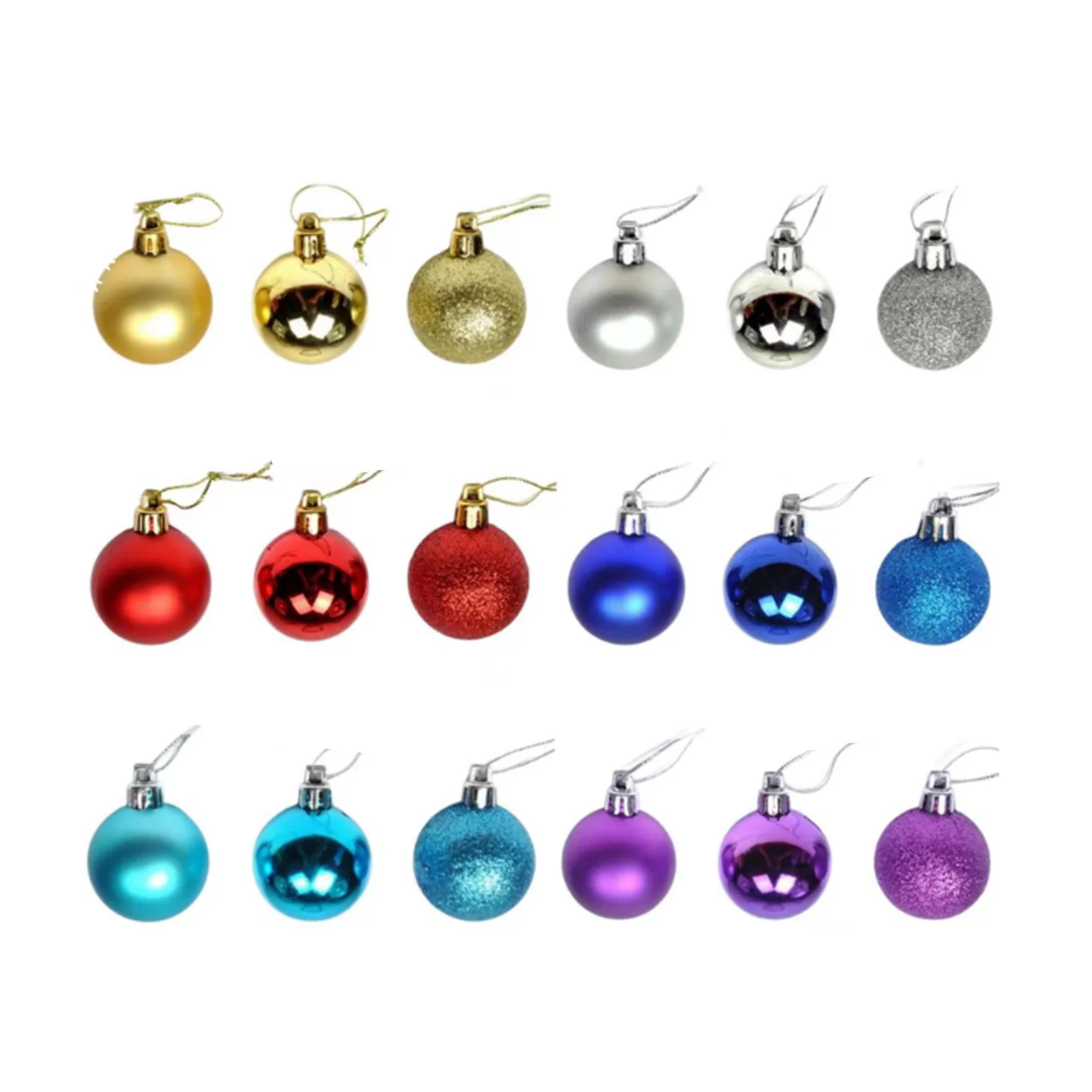 1.57 Inch Christmas Balls Ornaments