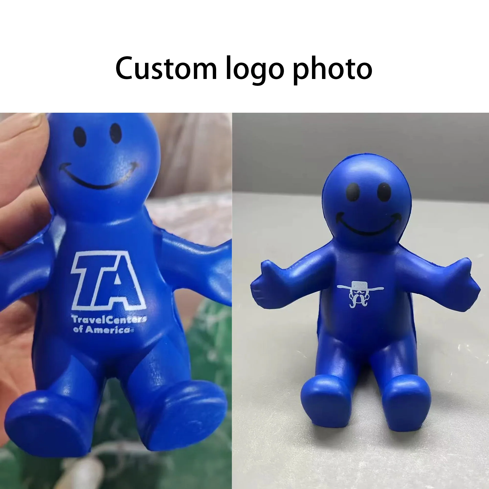 Squeezable Smile Face Guy Phone Holder