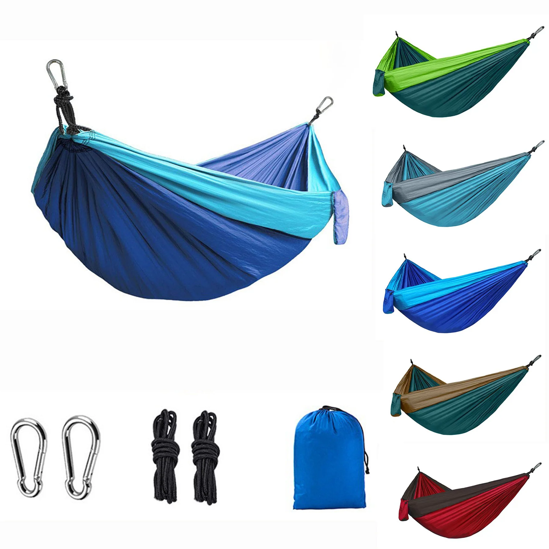 Outdoor Camping Hammock for 1-2 Person, Nylon Fabric
