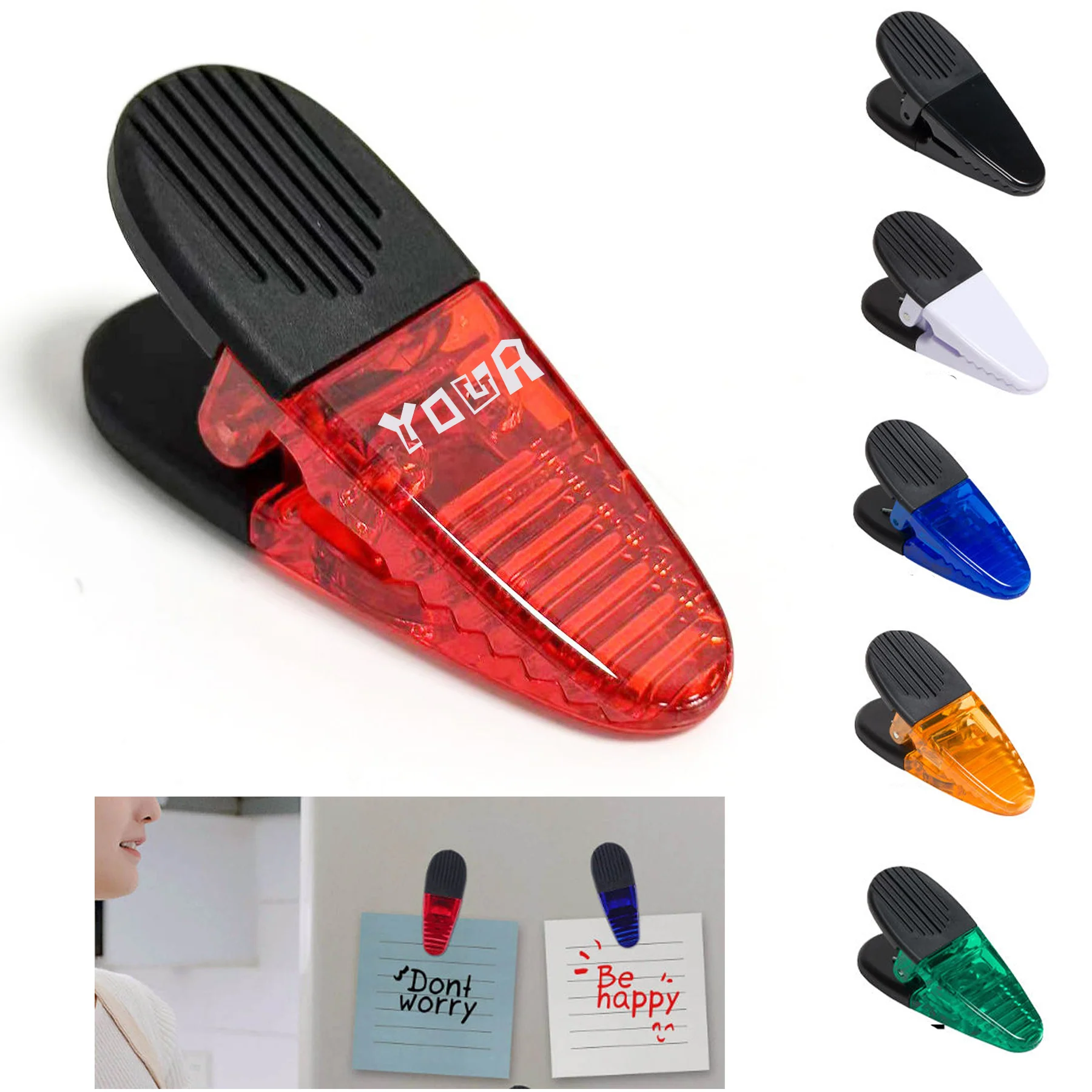 Thick Plastic Magnetic Memo Clip