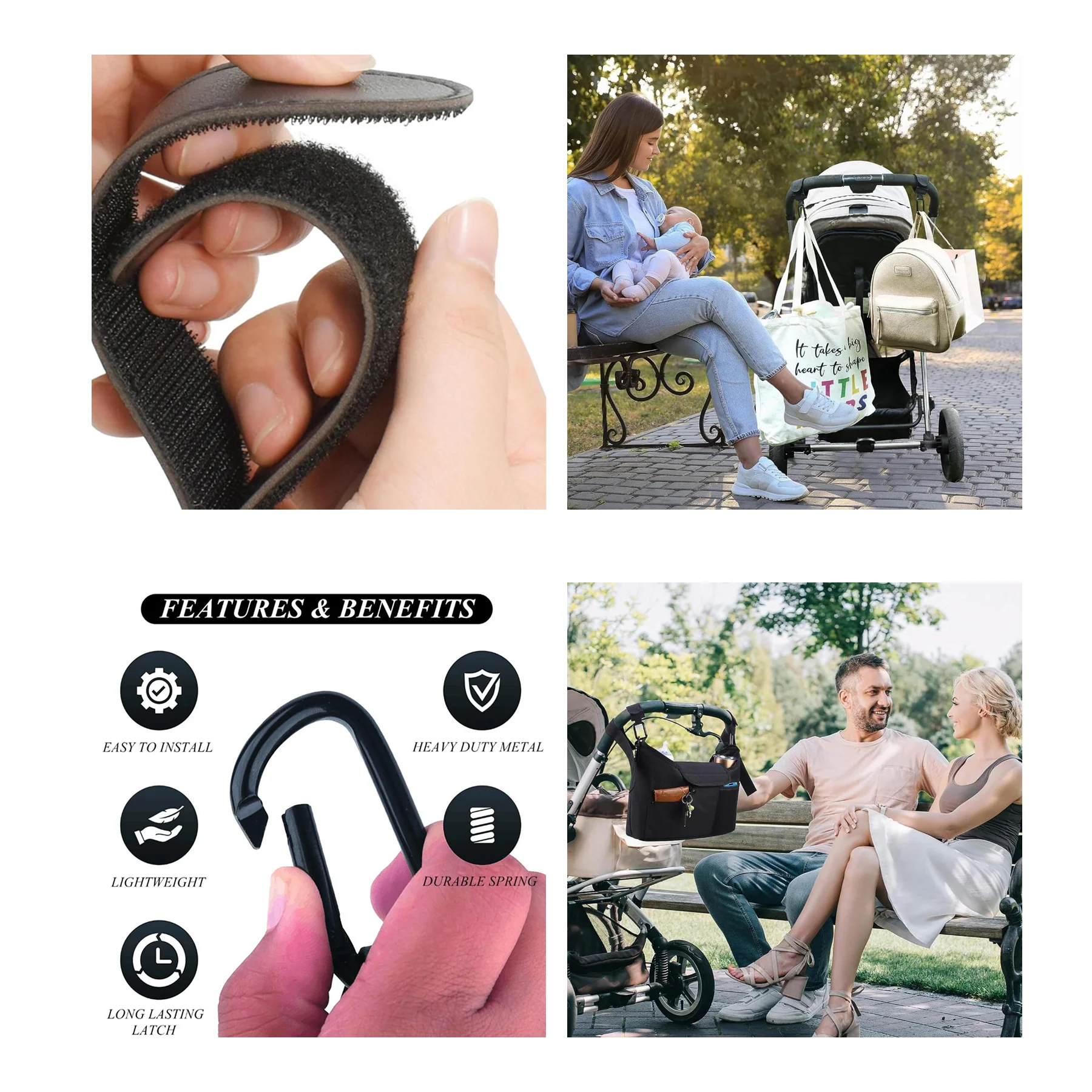 PU Leather Baby Stroller Hook
