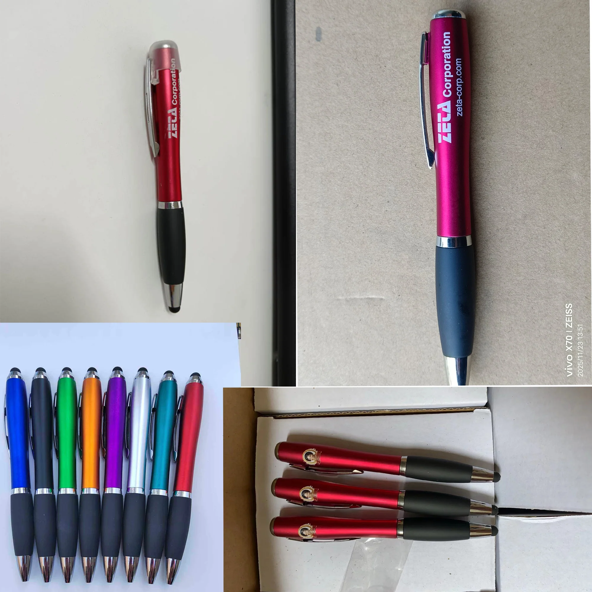 3-In-1 Stylus Ballpoint Pen With Flashlight