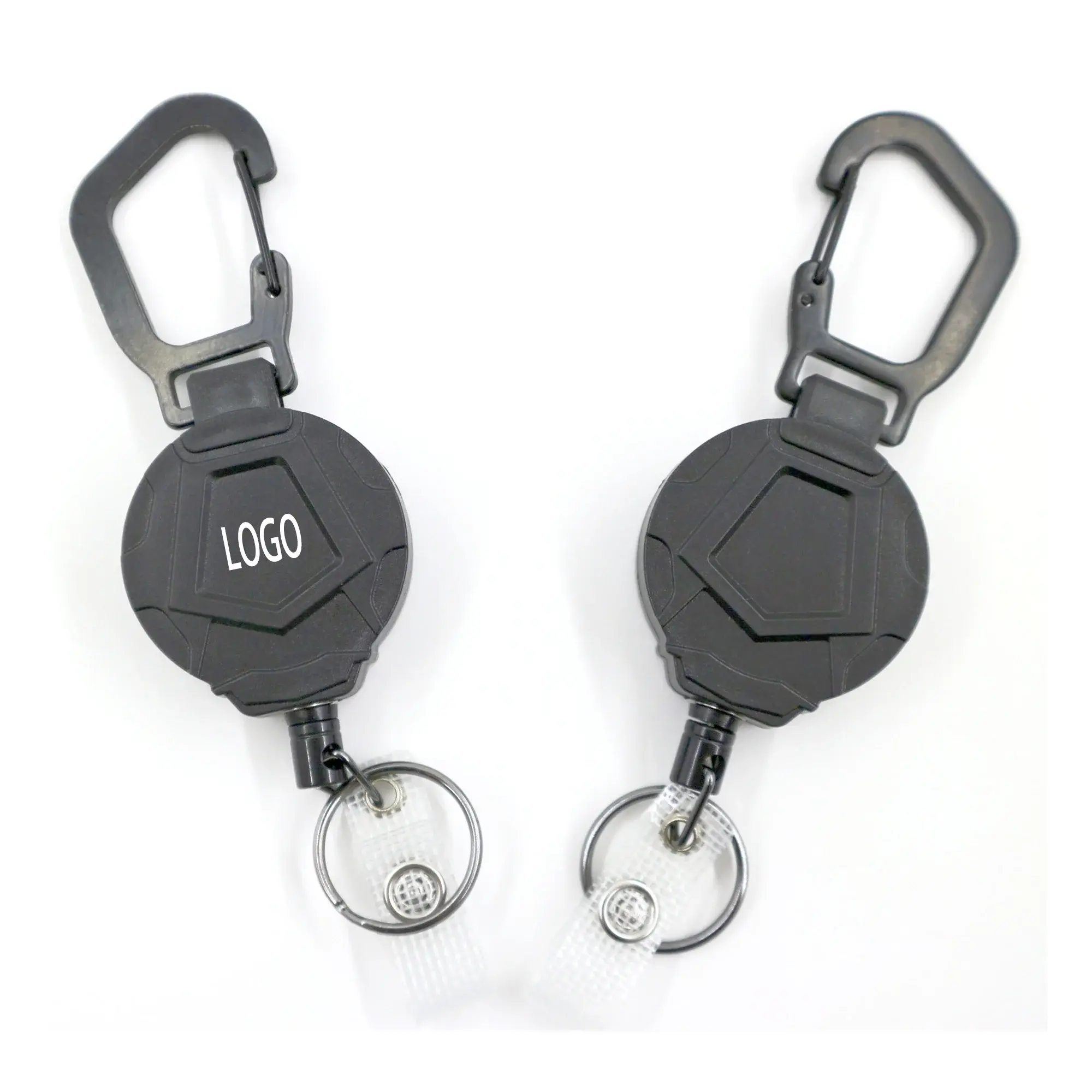 Round Heavy Duty Metal Badge Reel w/ Belt Clip