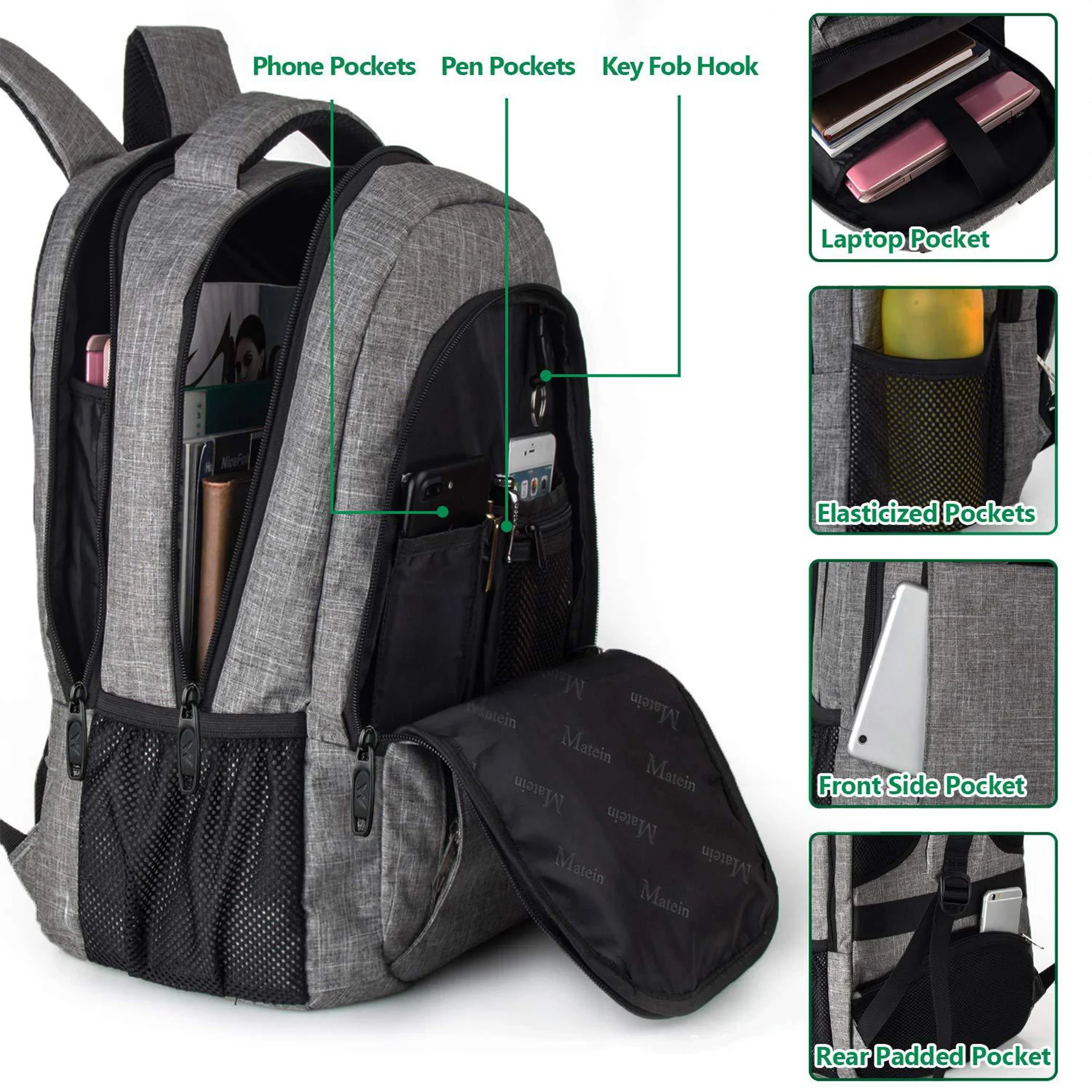 18 Inch Laptop Backpack Computer Notebook Bag