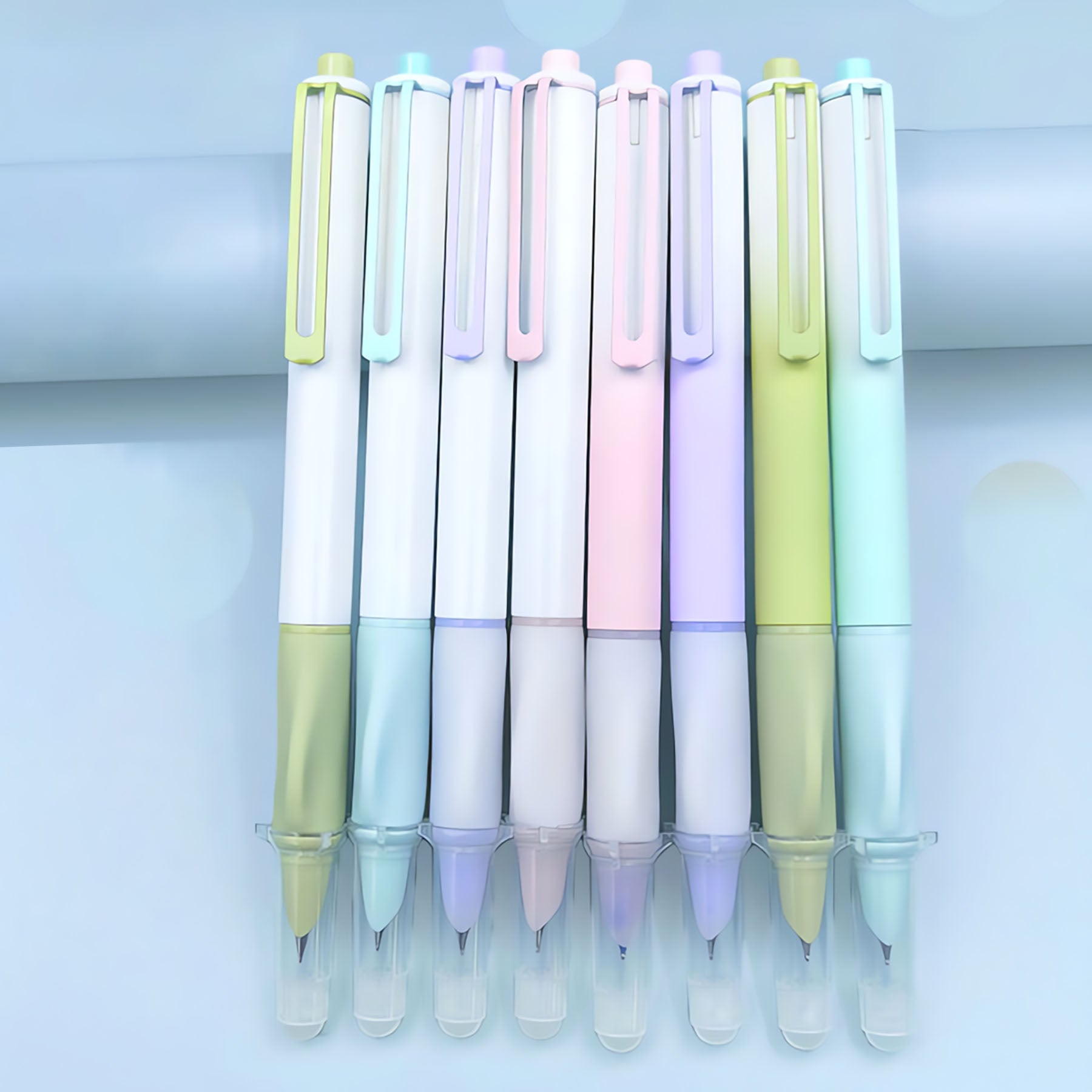 0.38mm Quick-Drying Black Ink Retractable Push Fountain Pens