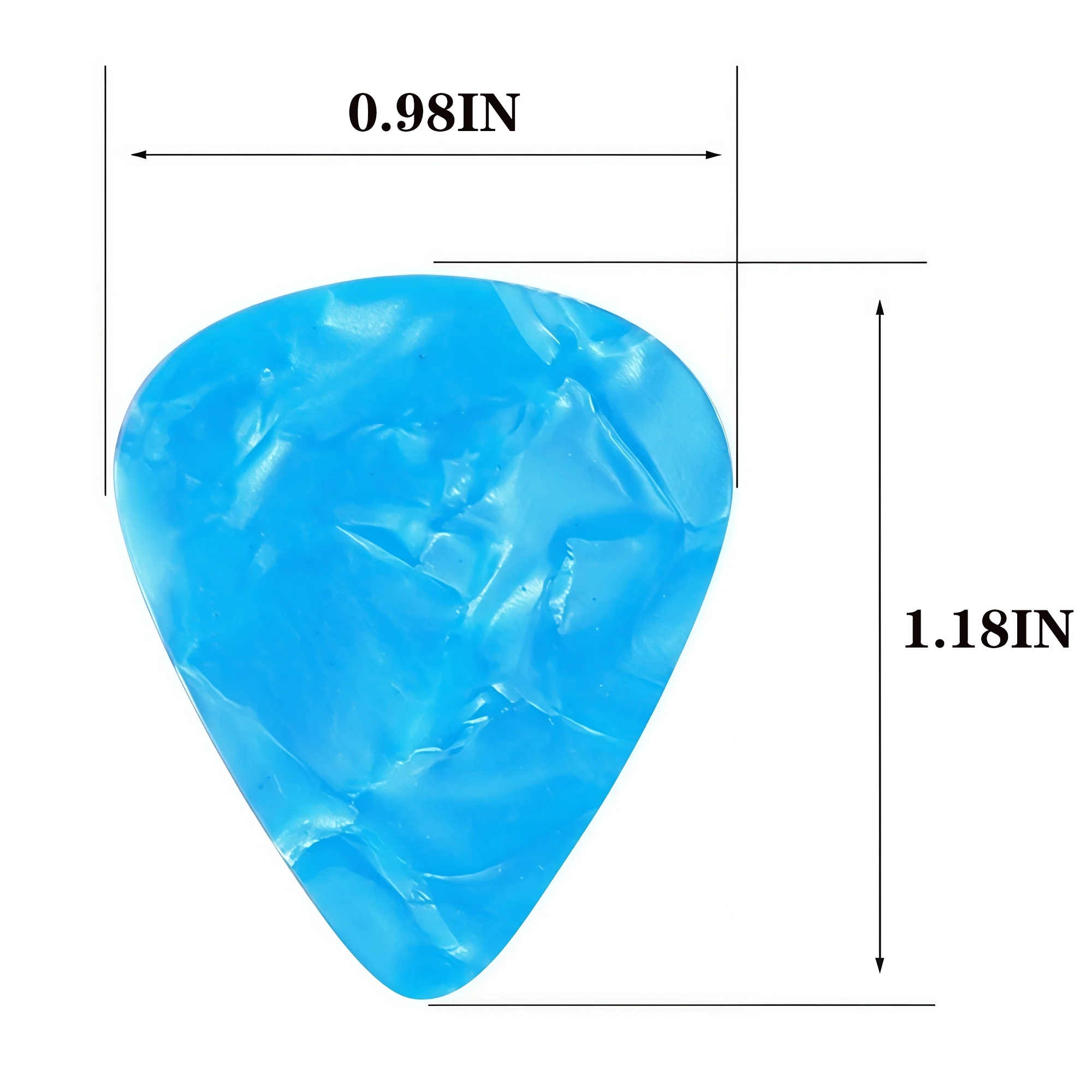 0.5/0.75/1.0mm Celluloid Guitar Picks Plectrums