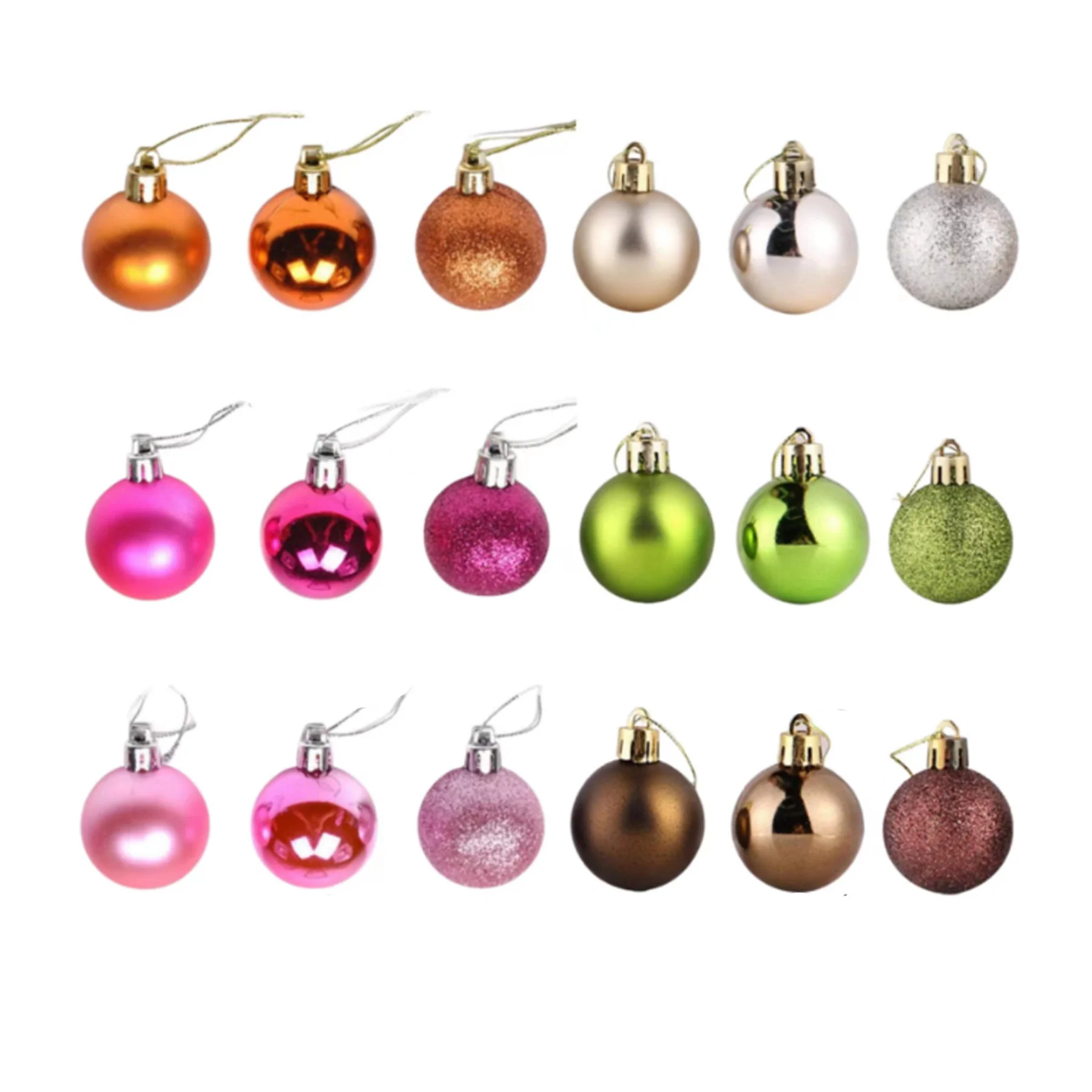 1.57 Inch Christmas Balls Ornaments