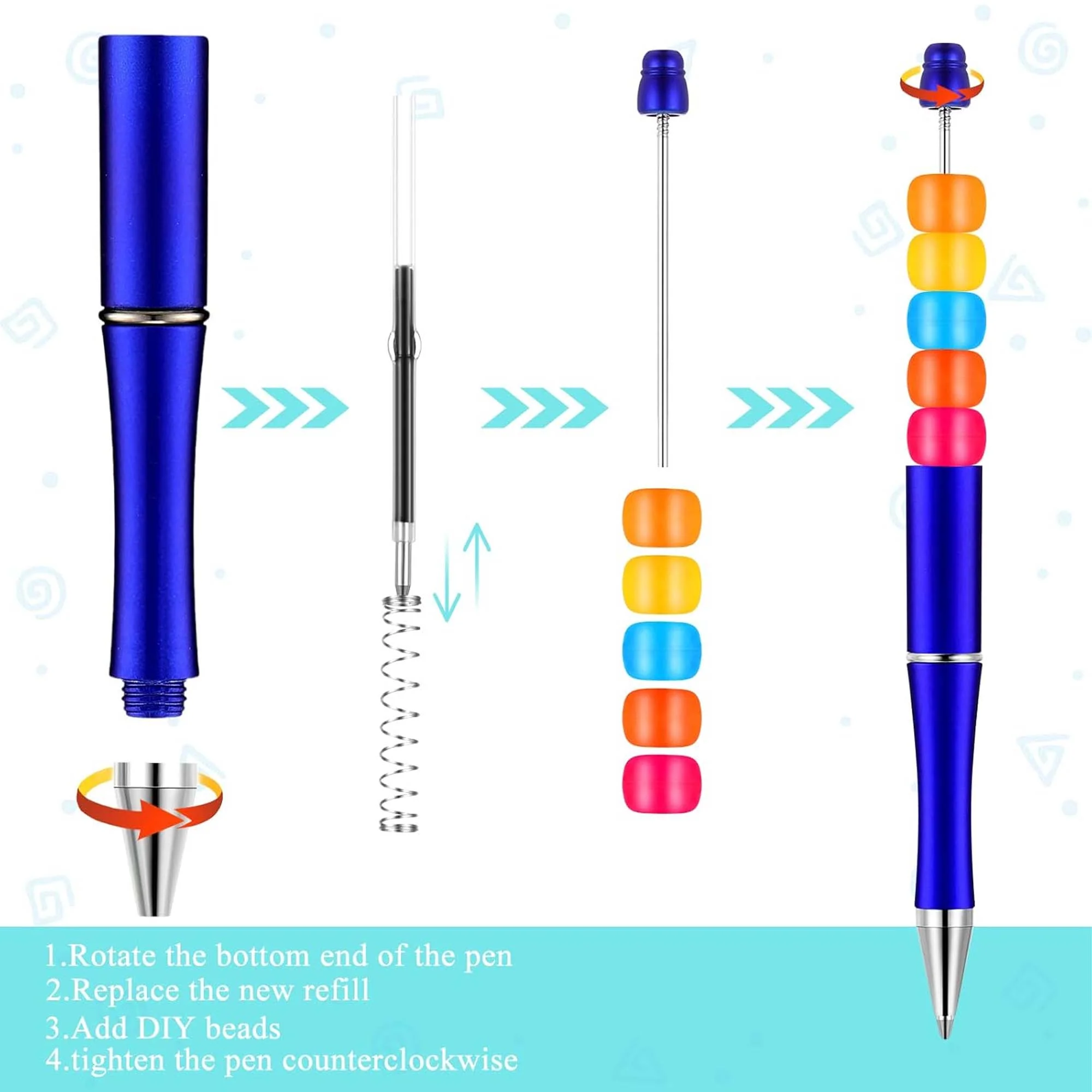 Plastic Beadable Pens