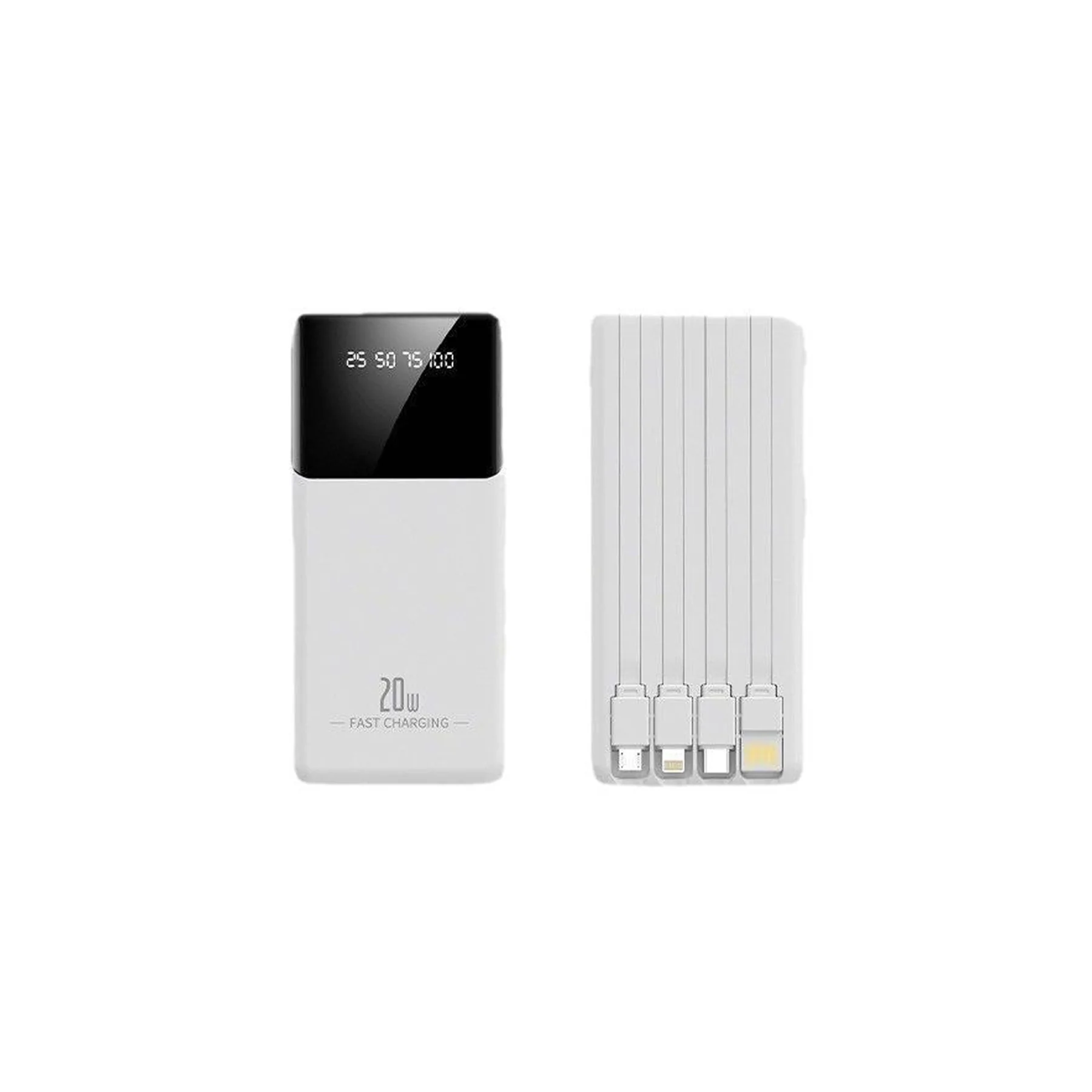 Self-Contained Fast Charging Power Bank 20000Mah