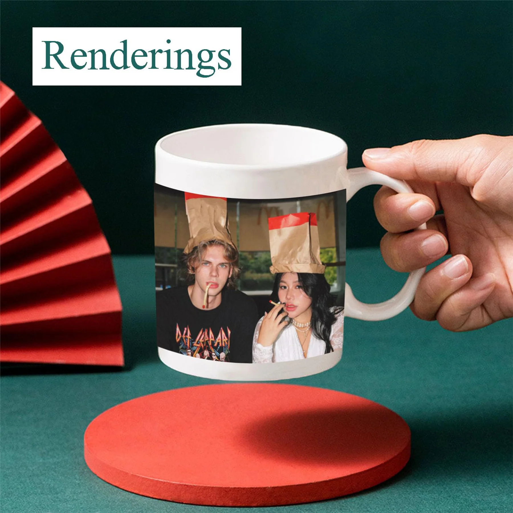 Inner Color Mug With Custom Logo