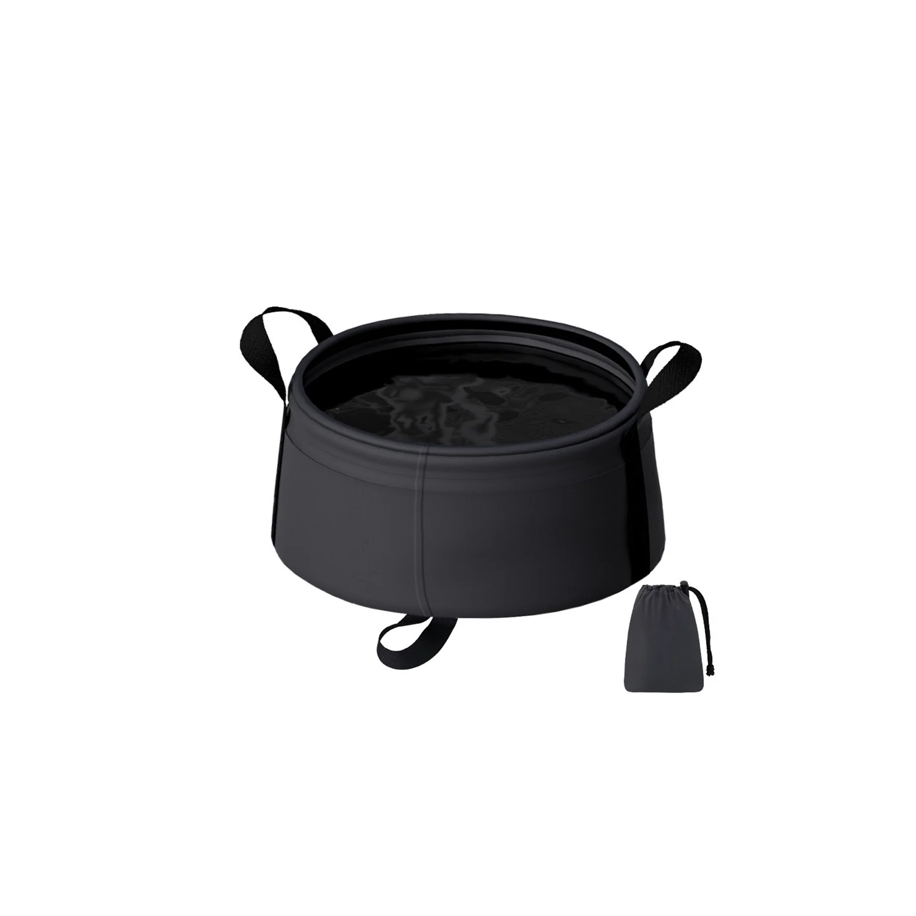 Collapsible Portable Wash Basin With Storage Case