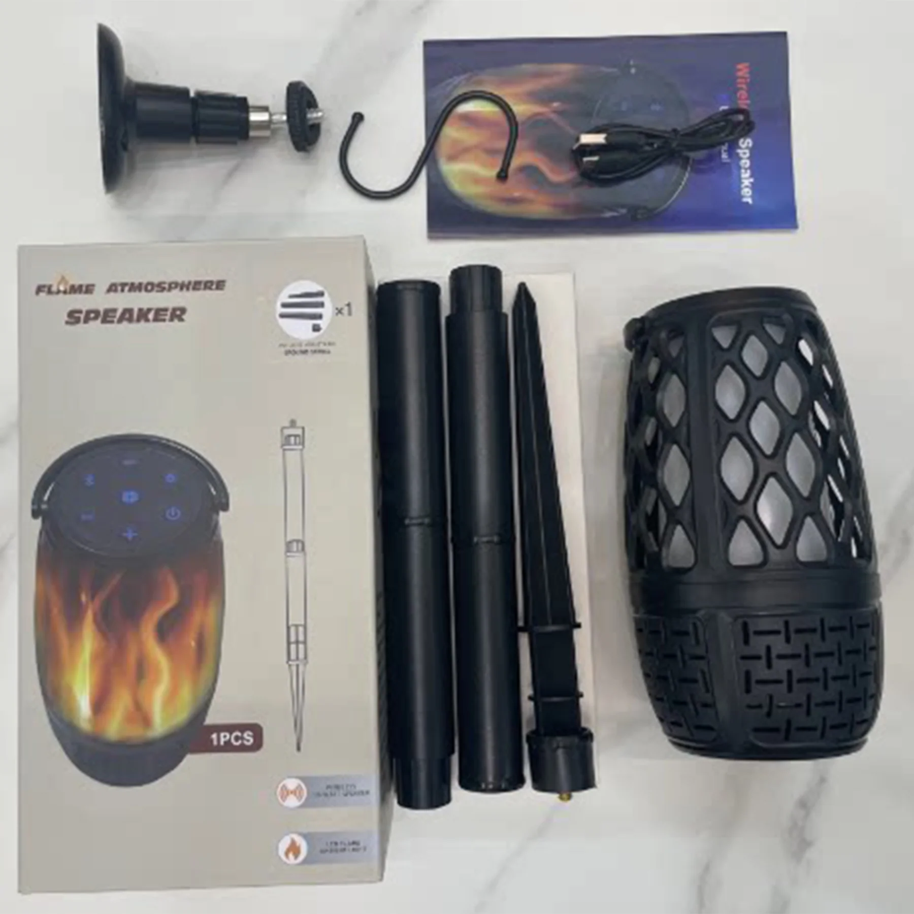 LED Flame Atmosphere Bluetooth Speaker