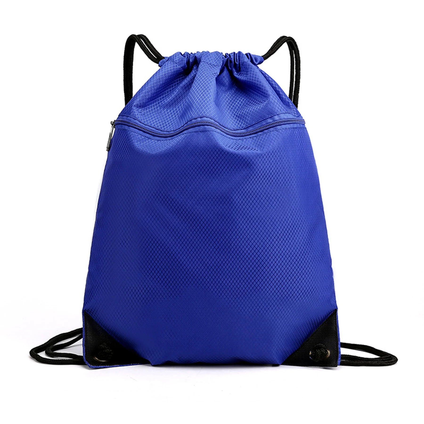 Waterproof Drawstring Backpack with Zipper Pocket