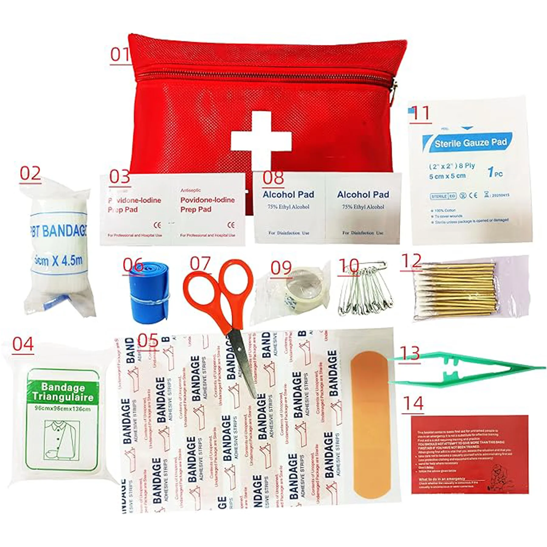 Portable Survival First Aid Emergency Kit