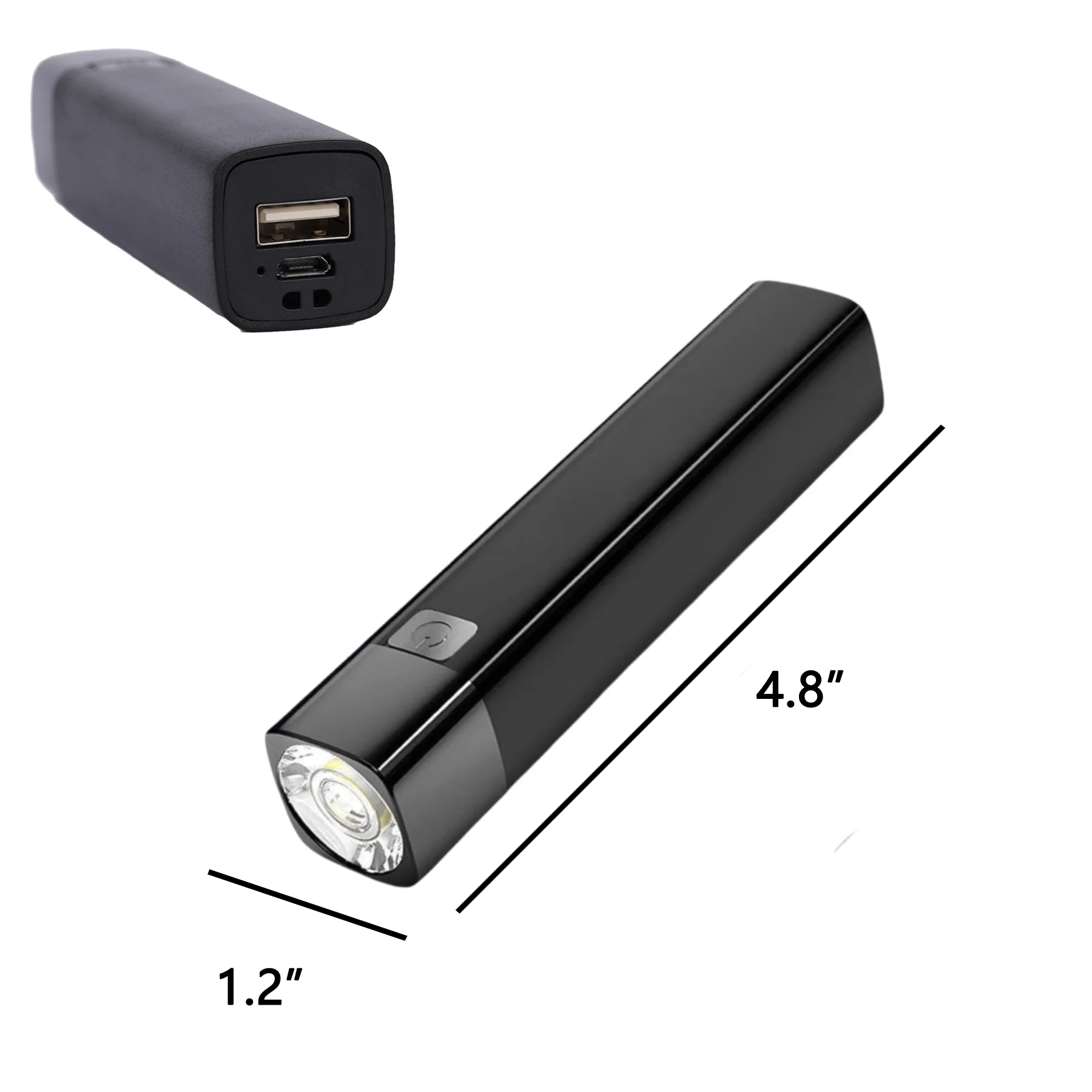 2-In-1 Power Bank Flashlight