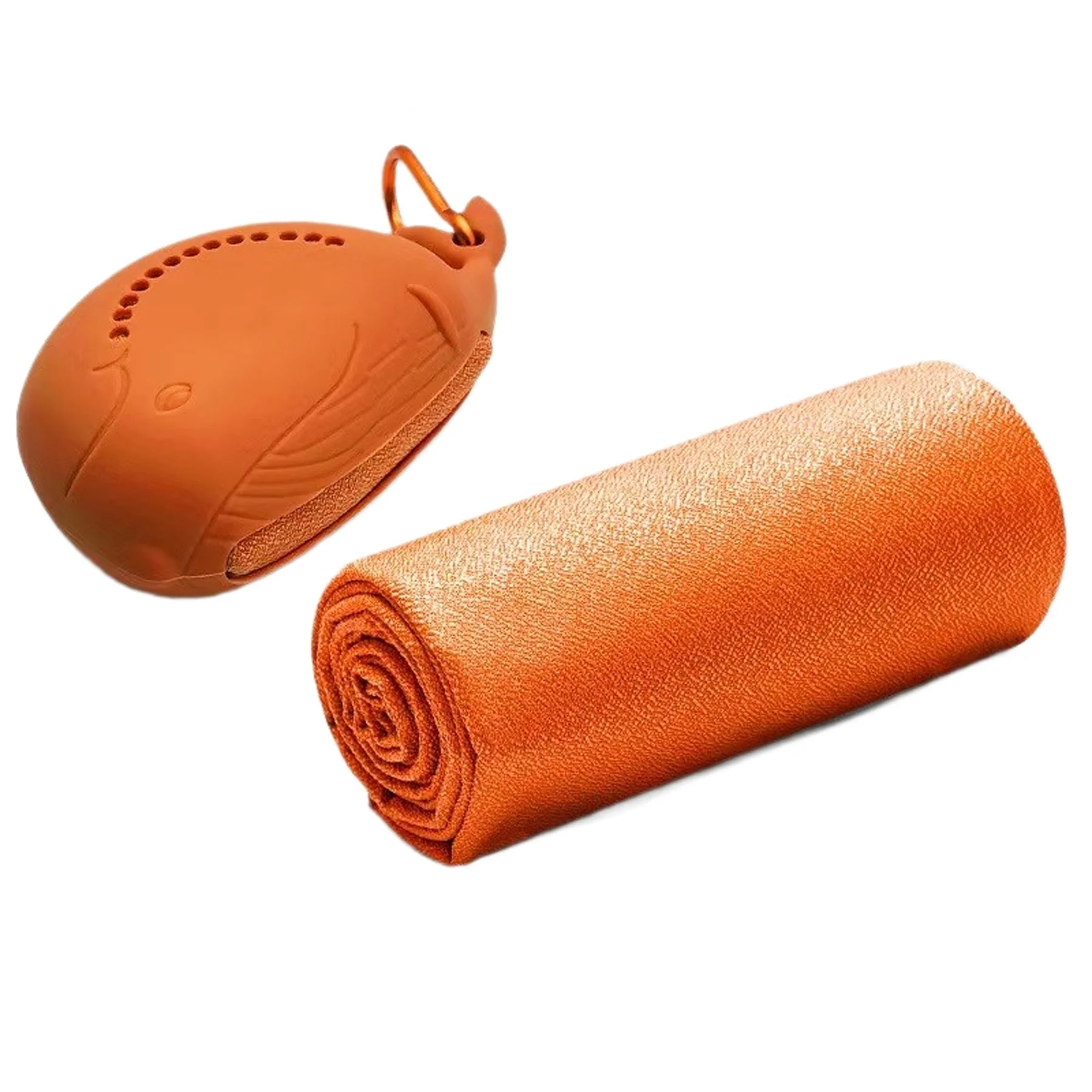 Whale Silicone Case Quick-Dry Towel
