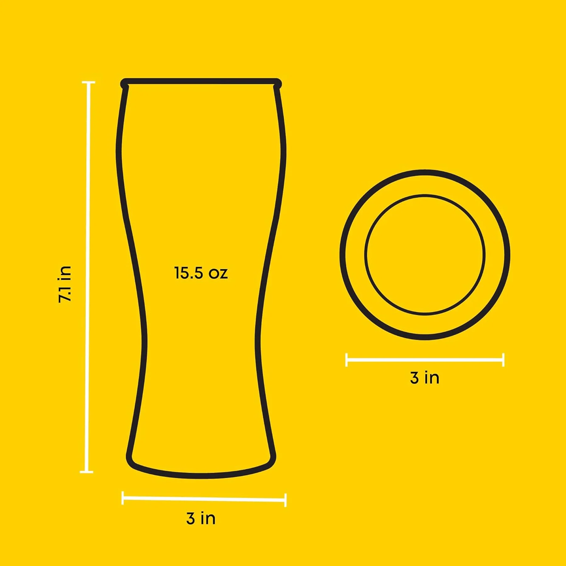Glass Beer Pint Glass