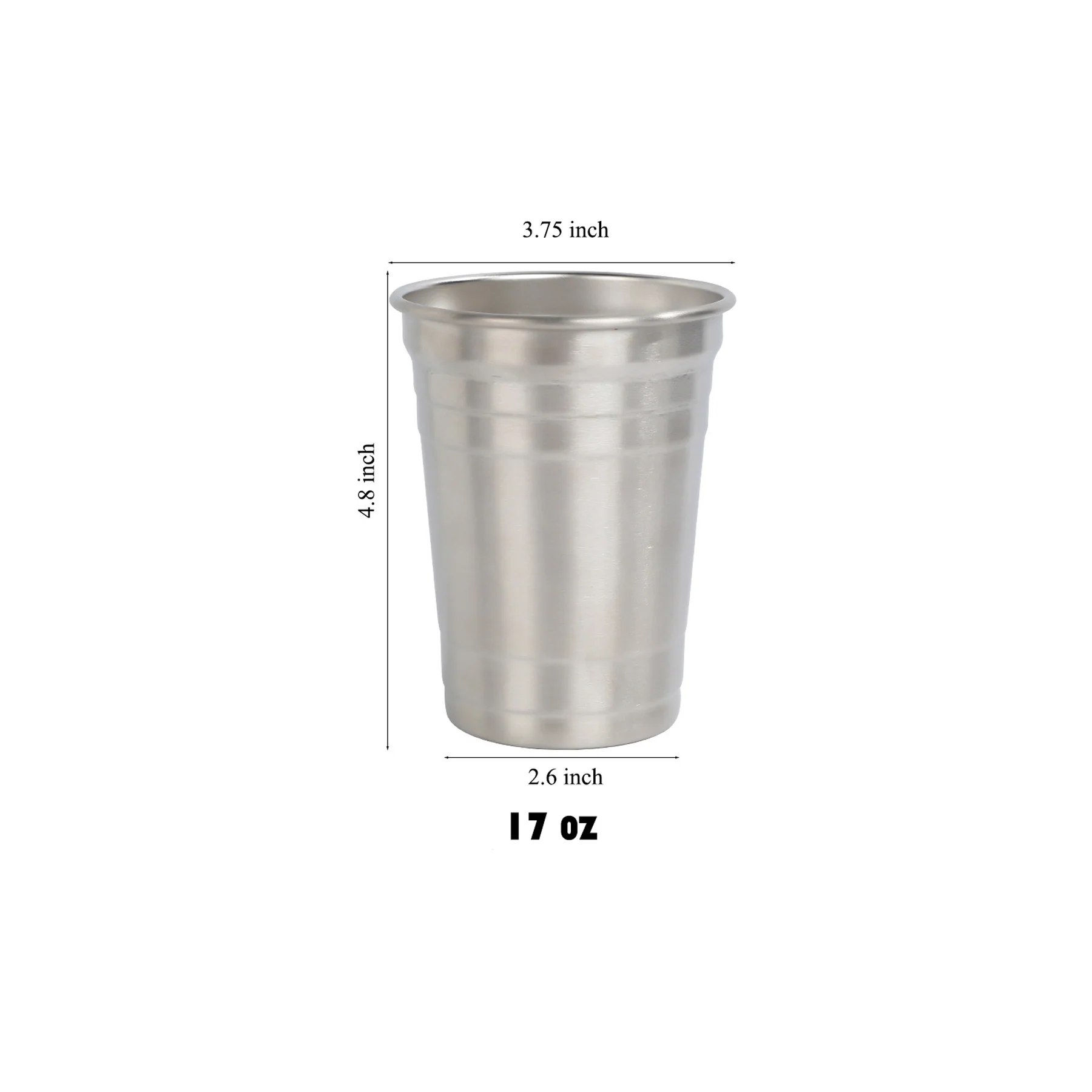 17Oz Stainless Steel Ladder Beer Cups